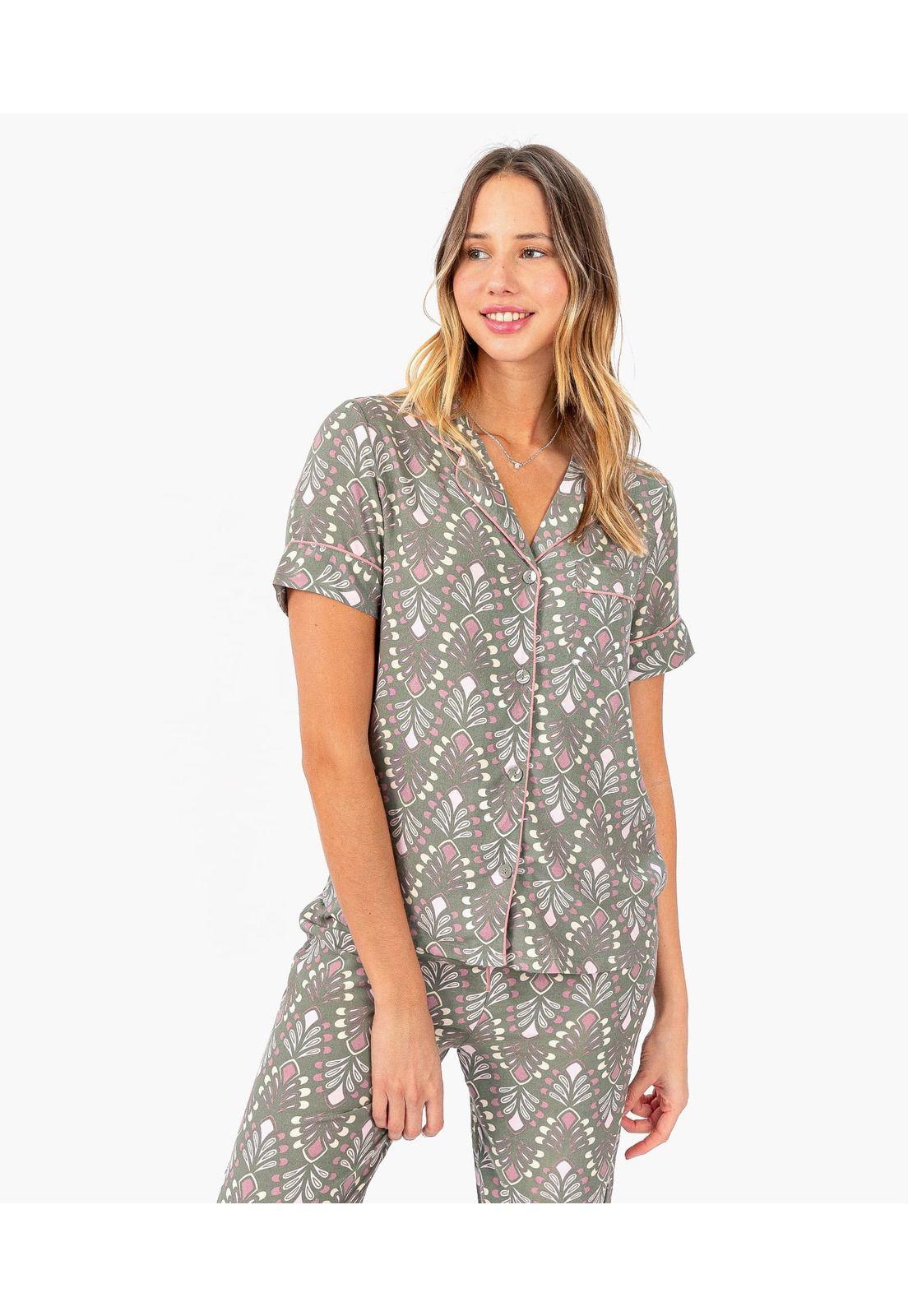 Pijama Dreamy Boho Verde-0