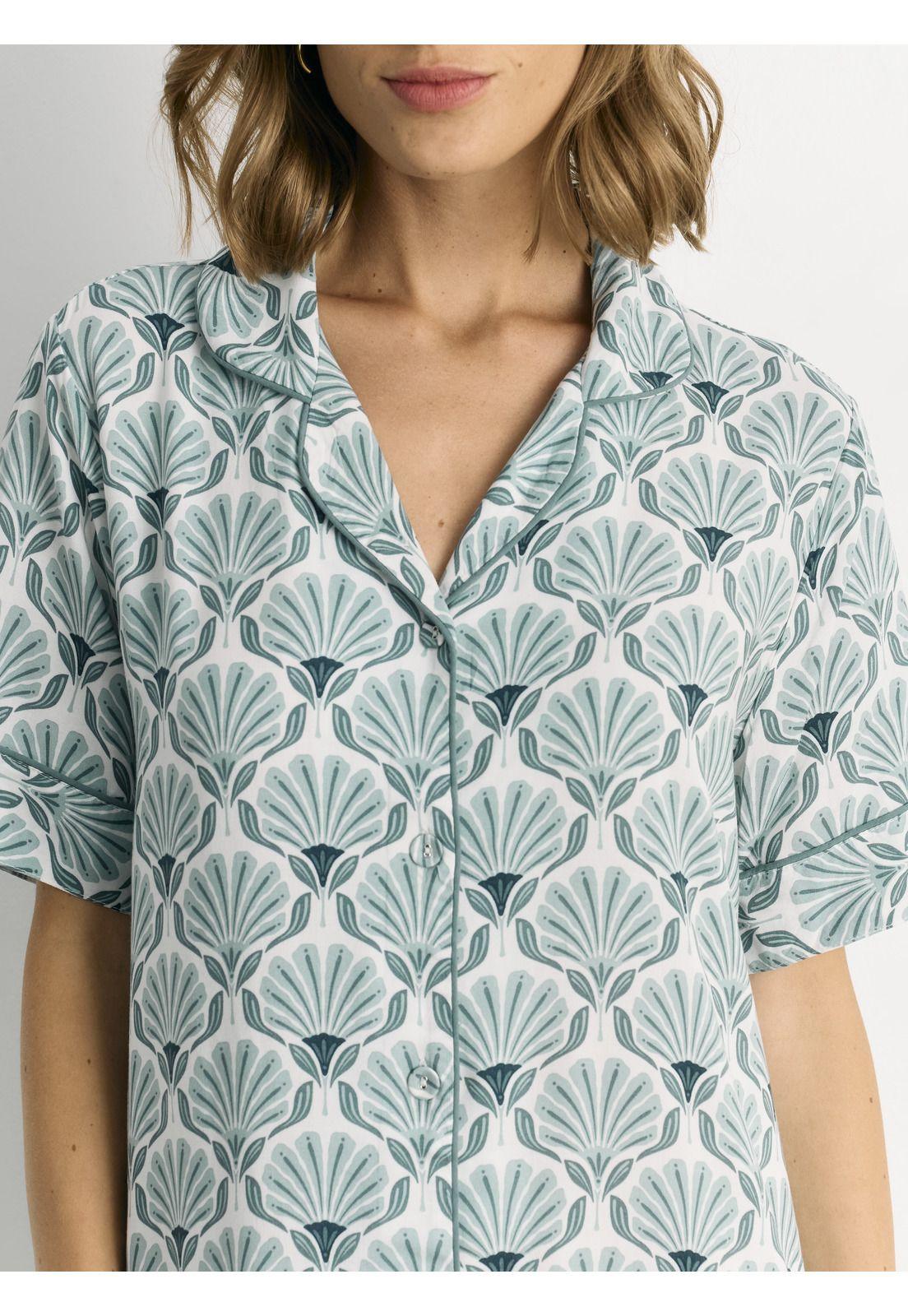 Camisa De Dormir Flores-1