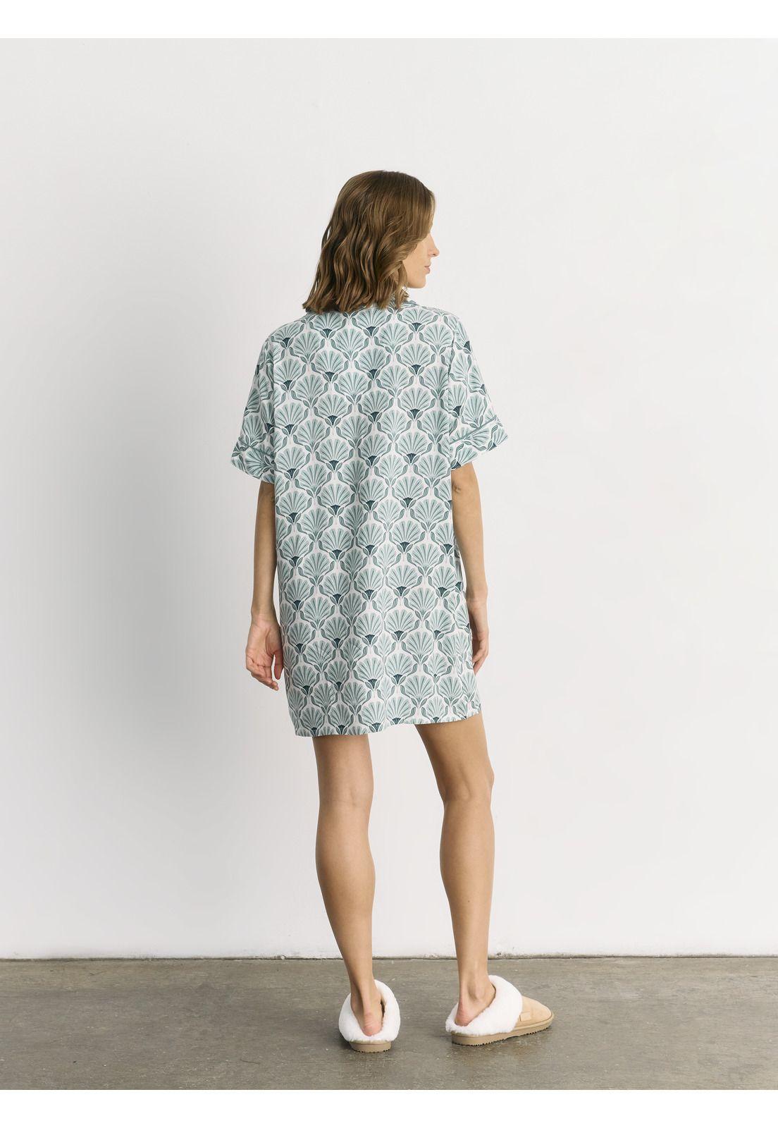 Camisa De Dormir Flores-2