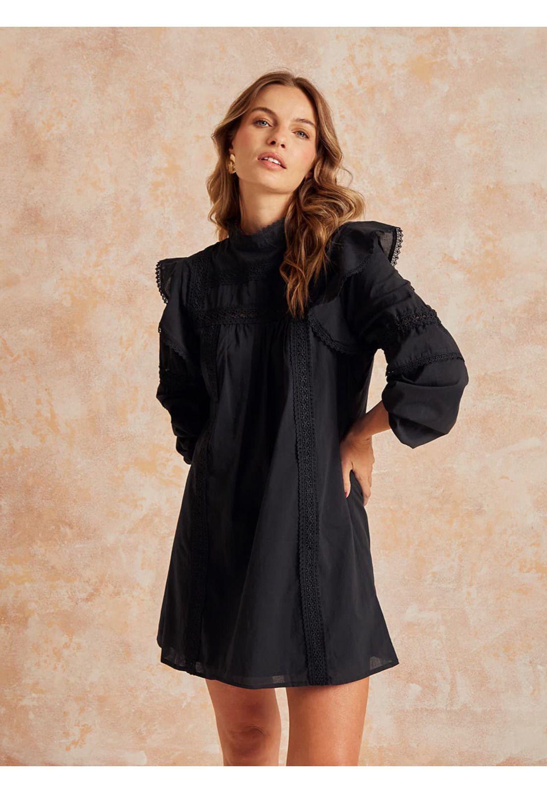 Vestido Boho Bordado-0