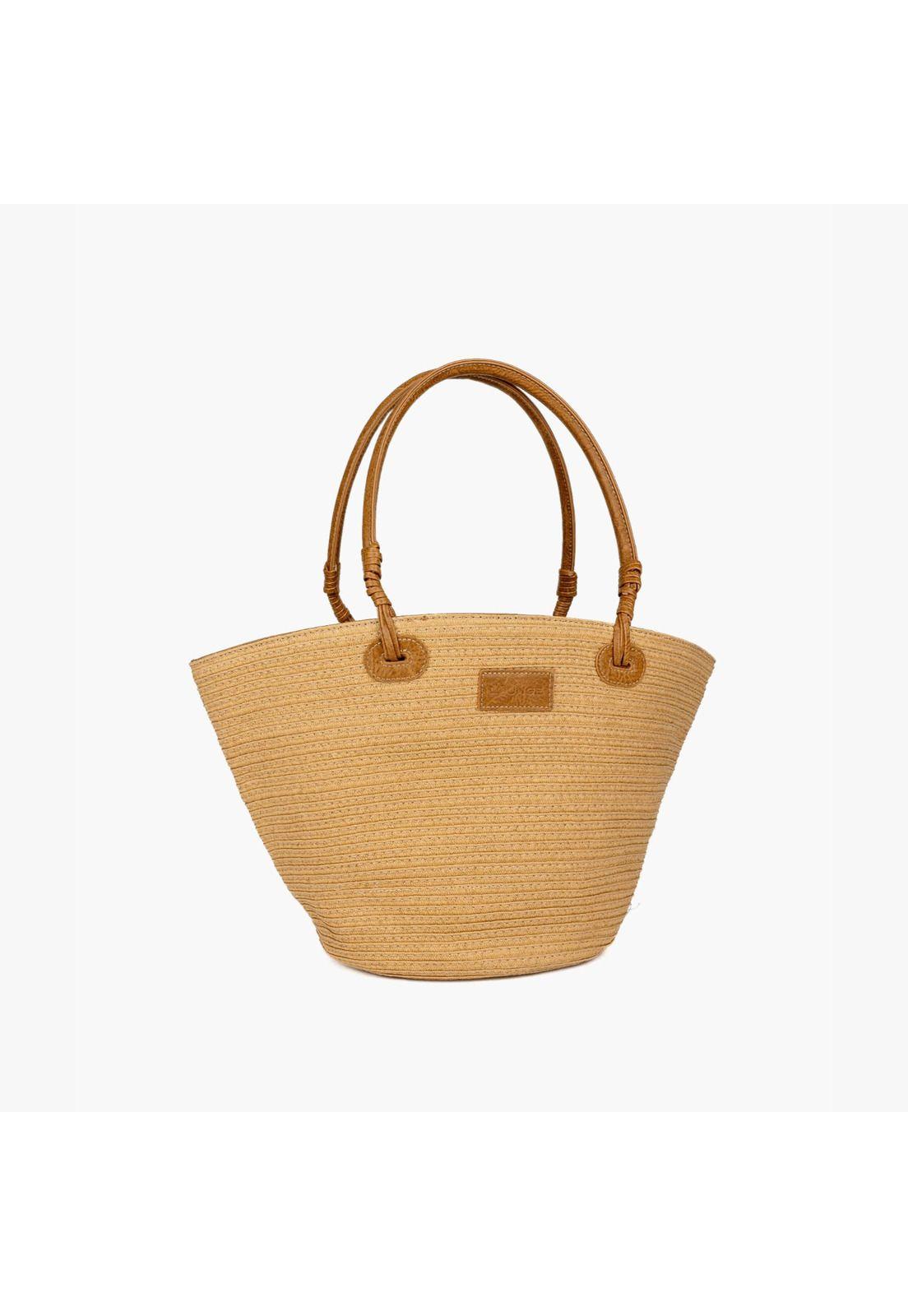 Cartera De Hombro De Playa Paradiso Beige-1