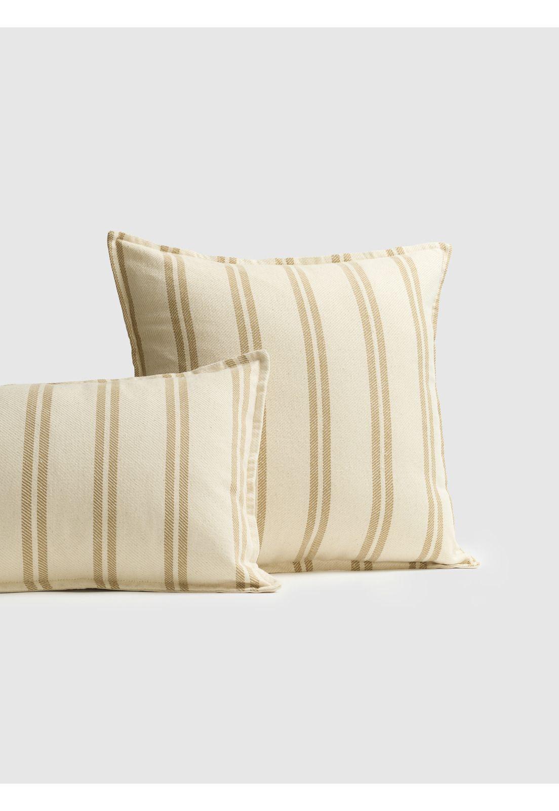 Cojín Funda Lavable Líneas Woman 45 x 45 cm Blanco-3