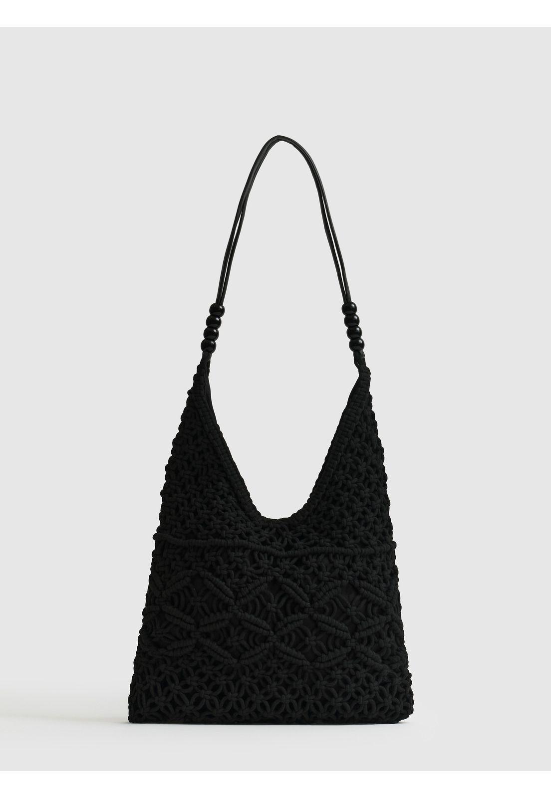 Cartera De Hombro Tejida Paradiso-0