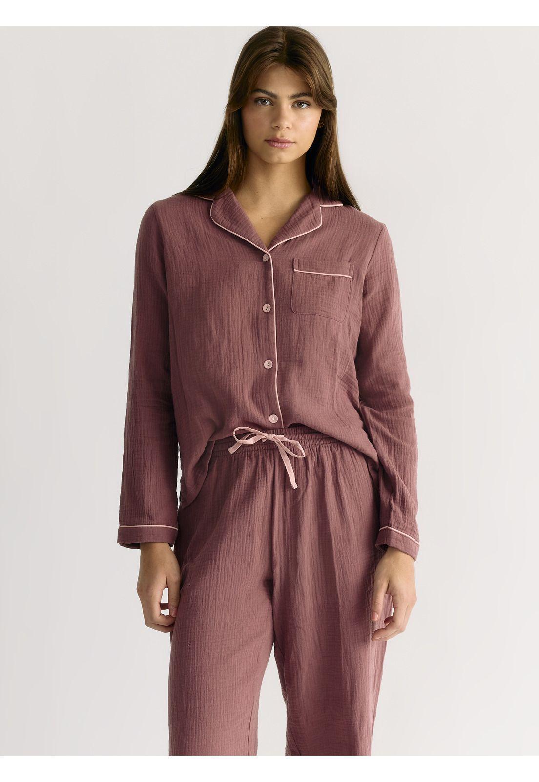 Pijama Camisero Bicolor Dreamy-3