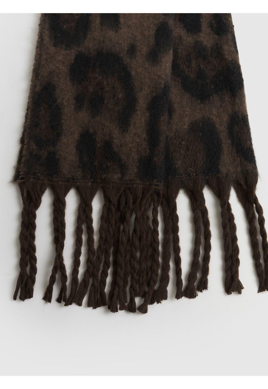 Bufanda Estampado Animal Print Oscuro-2