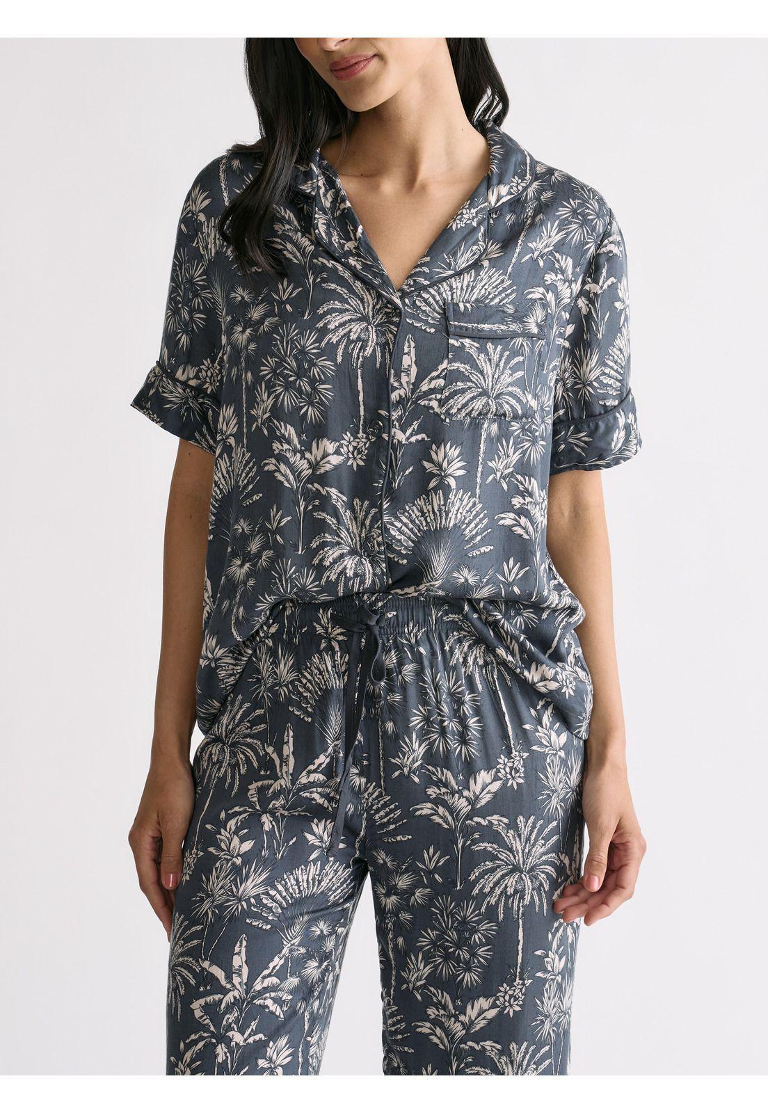 Pijama Camisero Palmeras-3