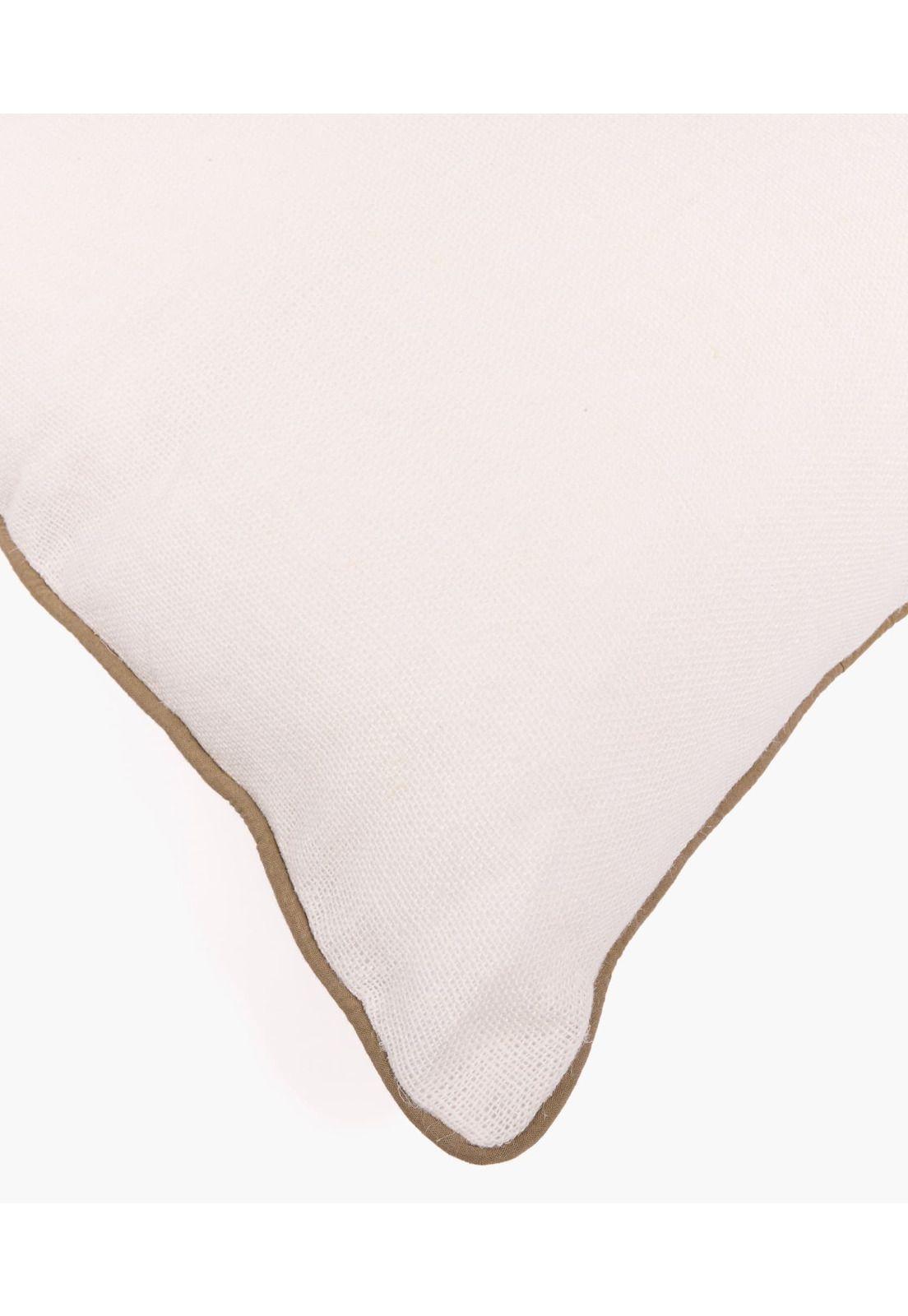 Funda Cojín Lino Básico 45 X 45 Cm Blanco-2
