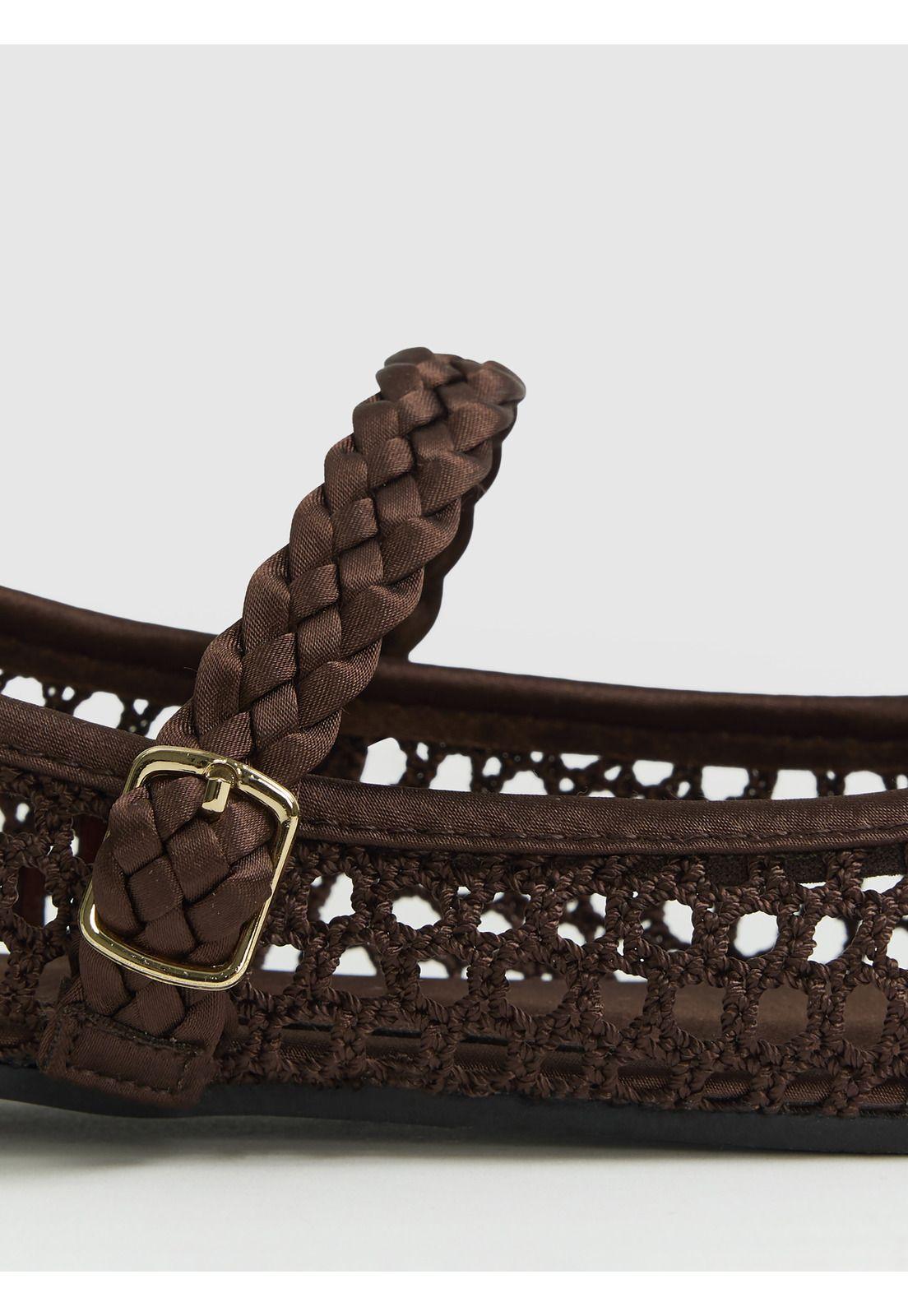 Sandalias Ballerinas Tejida-3