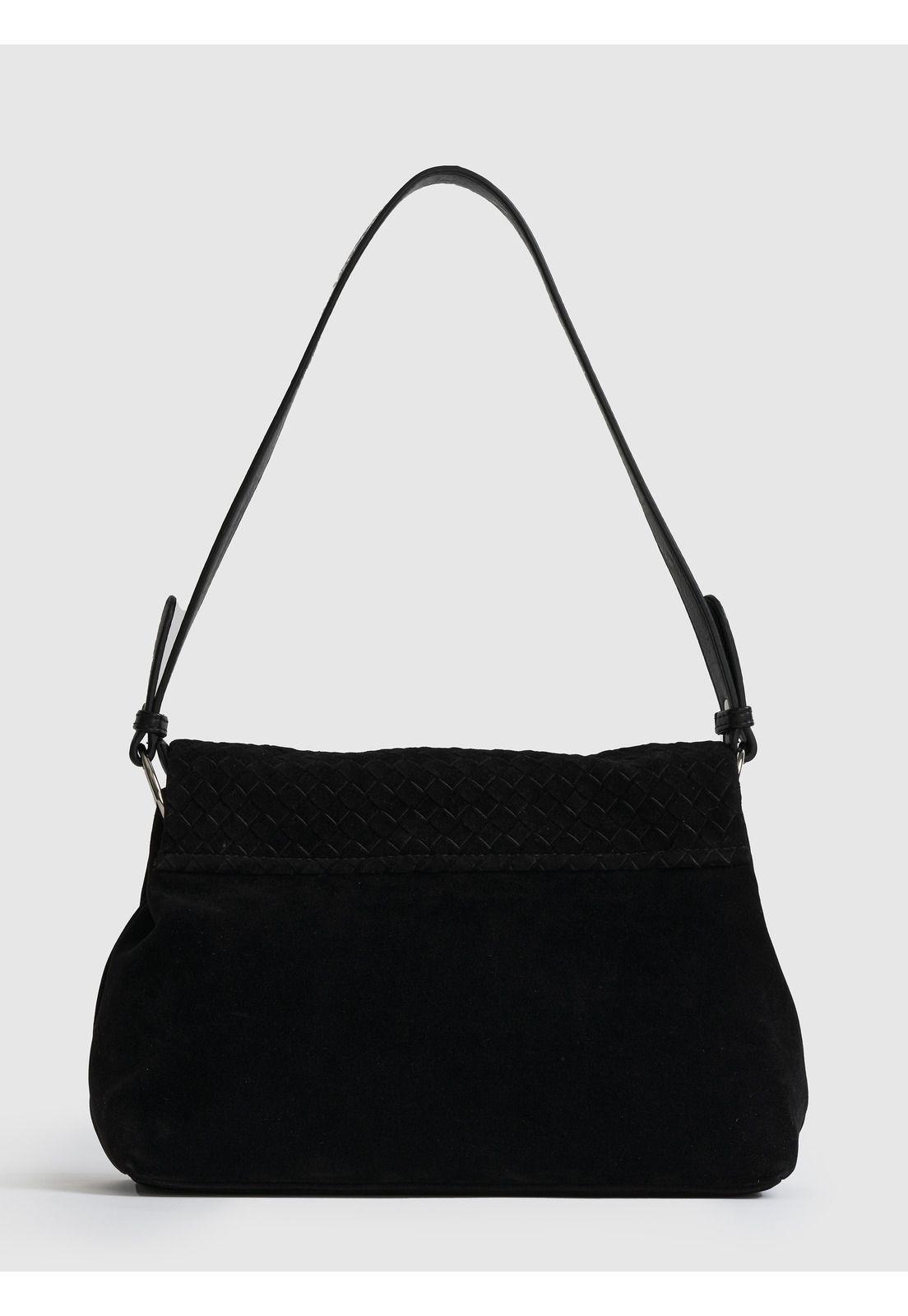 Cartera De Hombro Solapa Tejida Woman-2