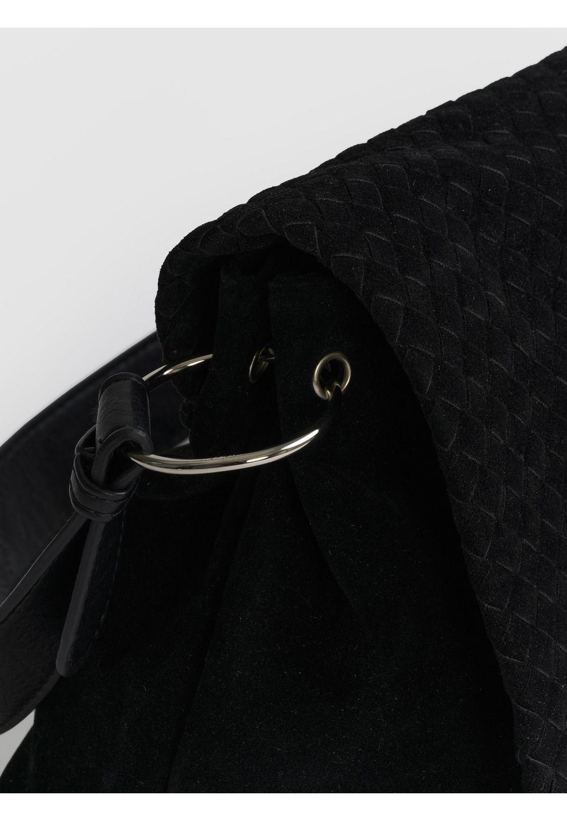 Cartera De Hombro Solapa Tejida Woman-3