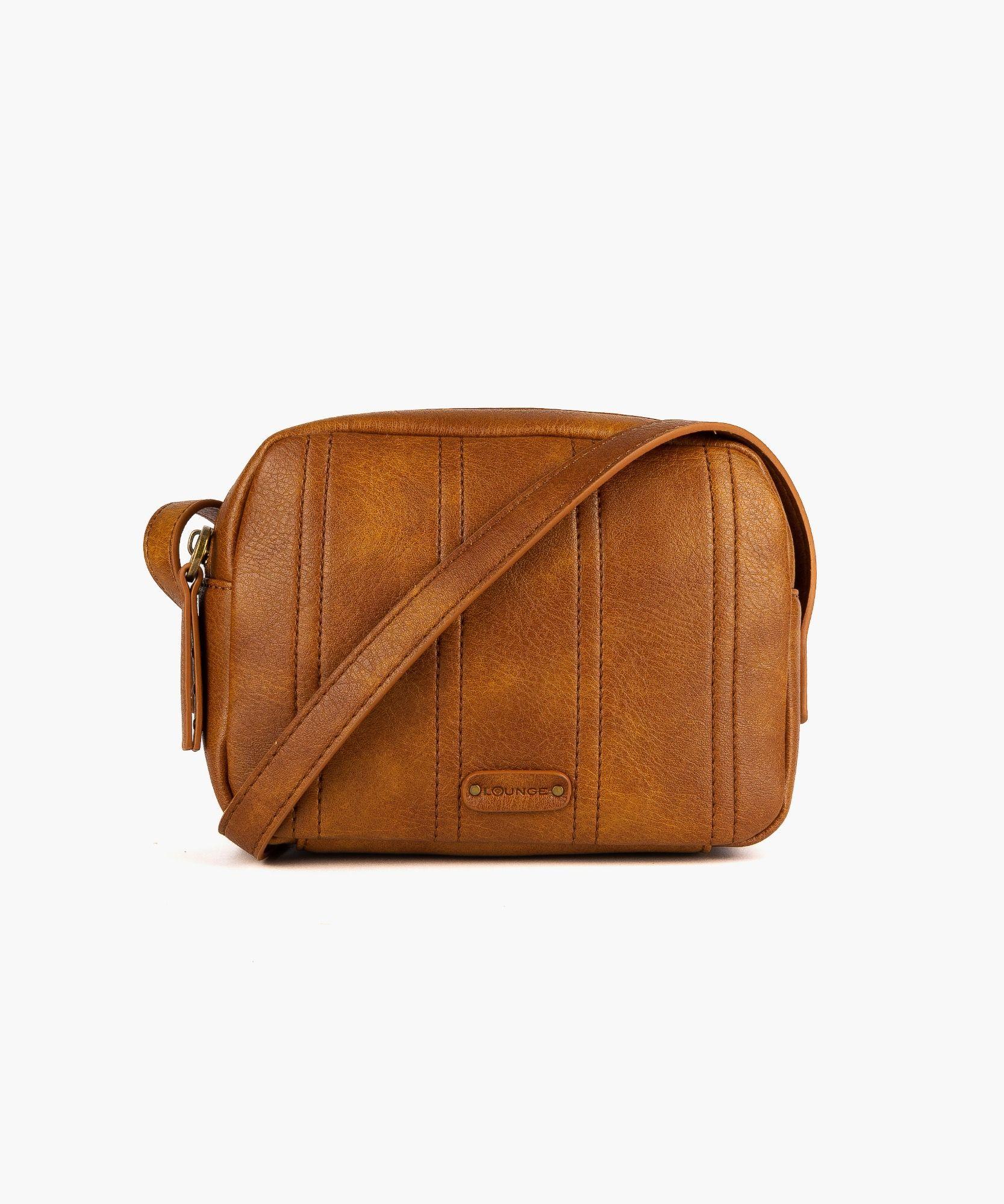 Cartera Cruzada Costuras Palo rosa-0