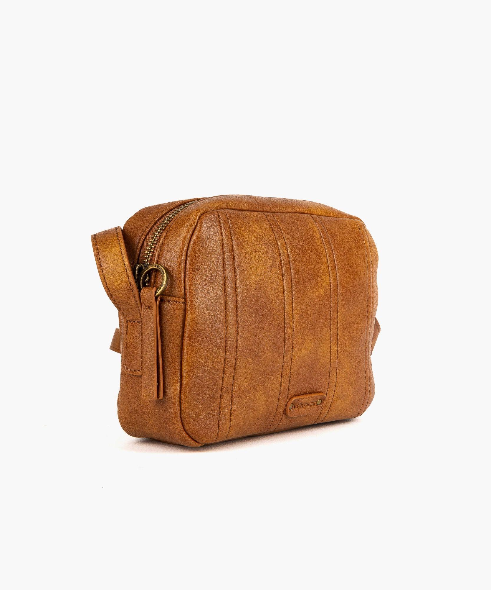 Cartera Cruzada Costuras Palo rosa-1