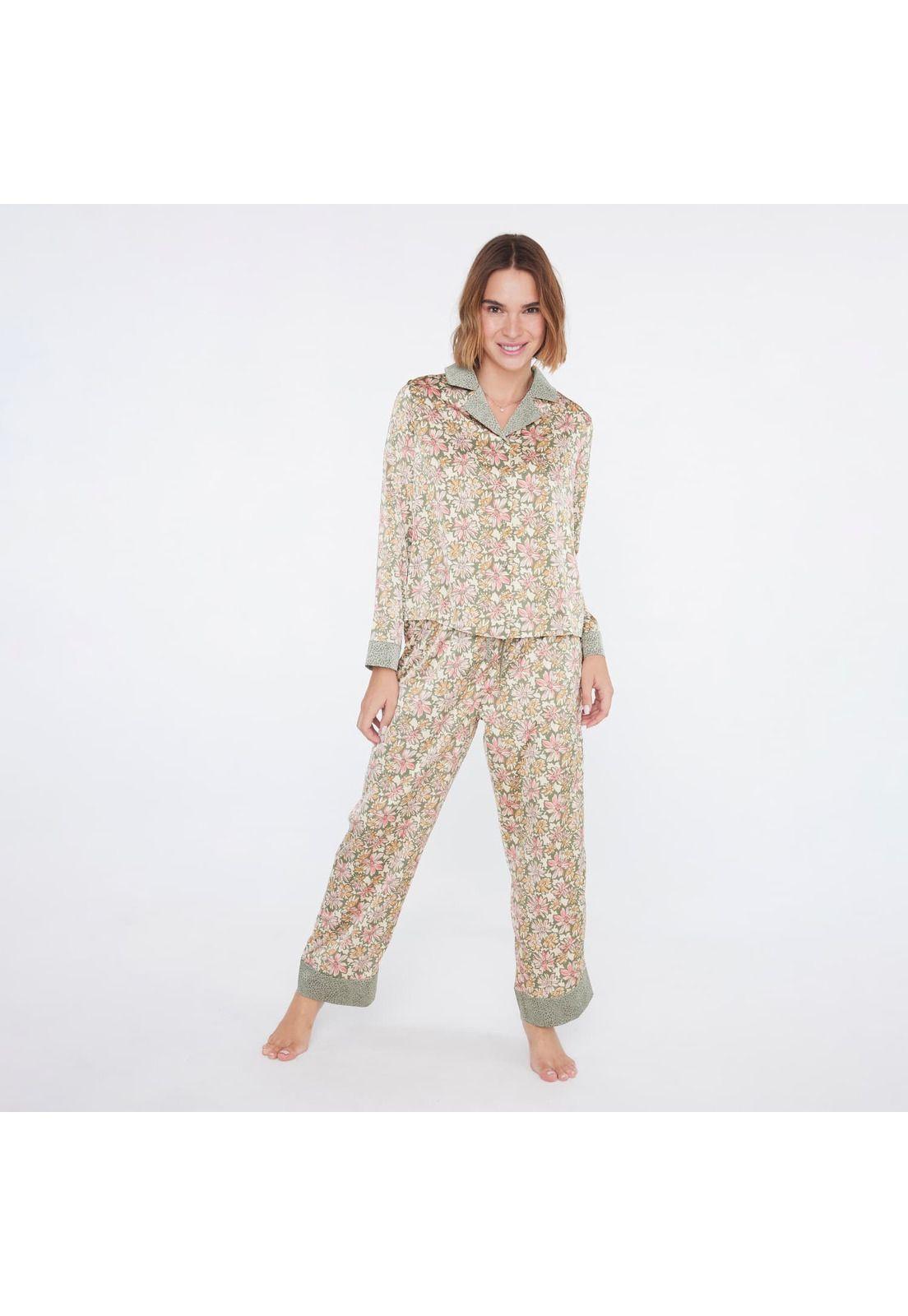 Pijama Mujer Dreamy Satinado Manga Larga-0