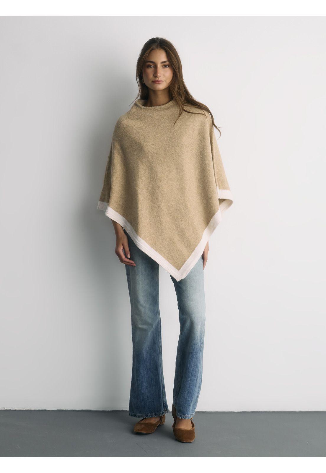 Capa Poncho Sin Cuello Alto Invierno-0