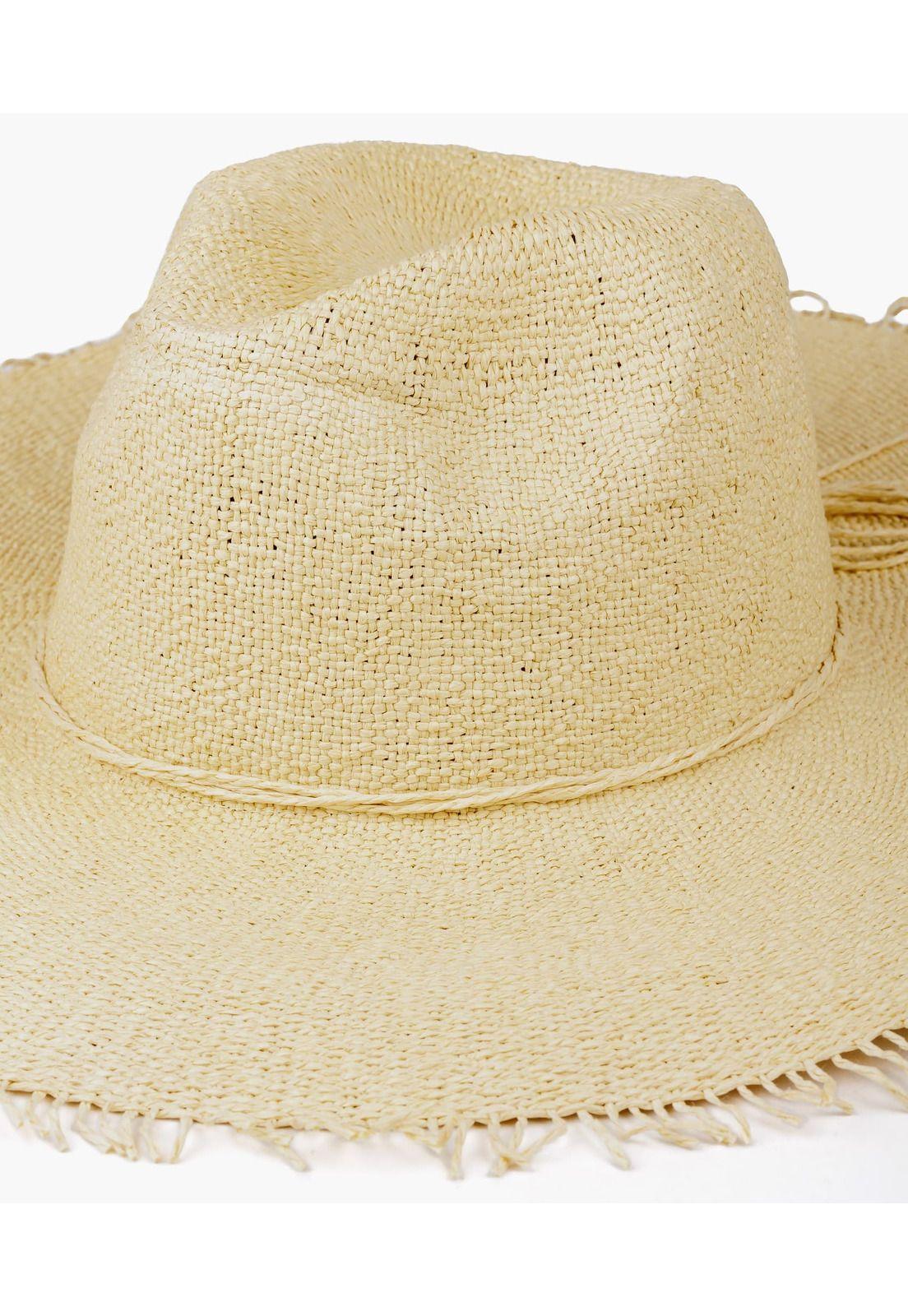 Sombrero Mujer Borde Deshilachado-0