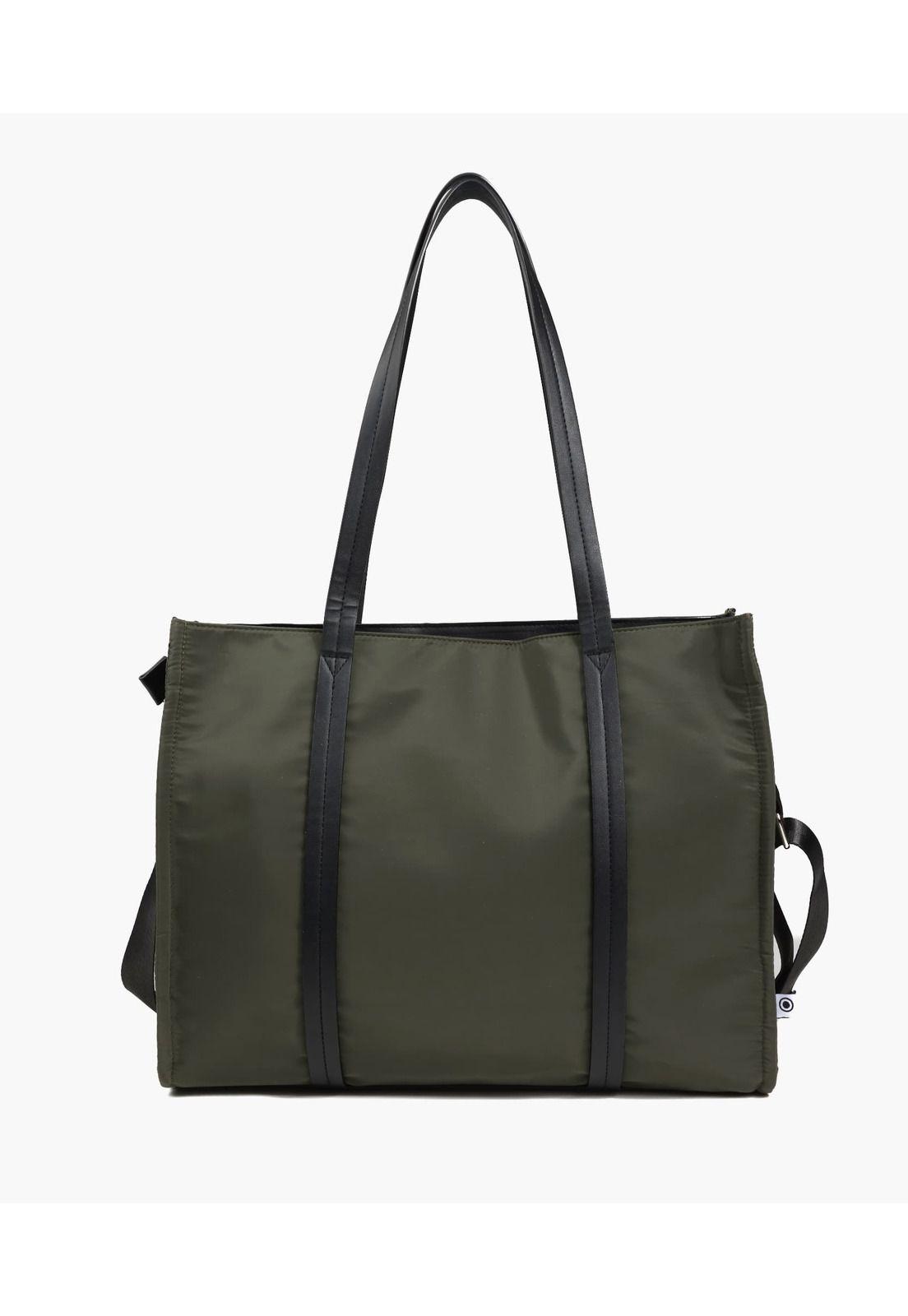Cartera De Hombro Notebook New Office Verde Musgo-2