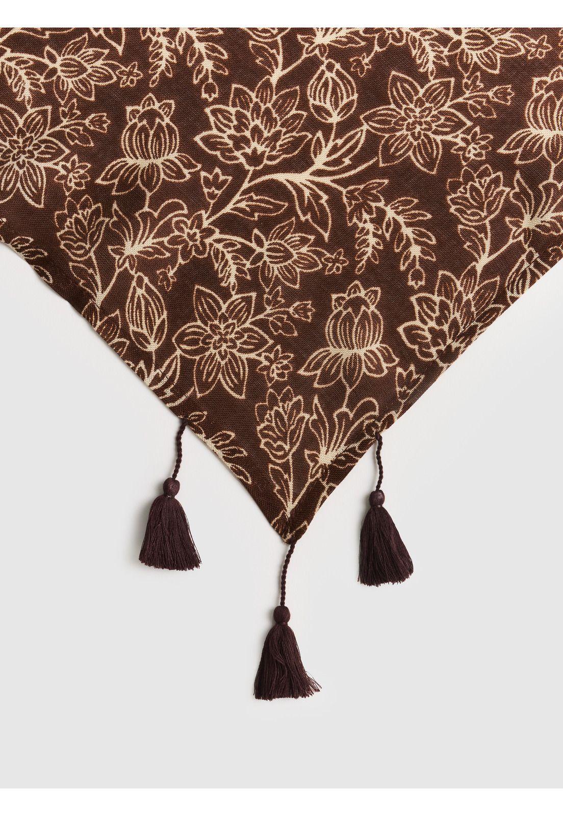 Pañuelo Triángulo Flores Boho-1