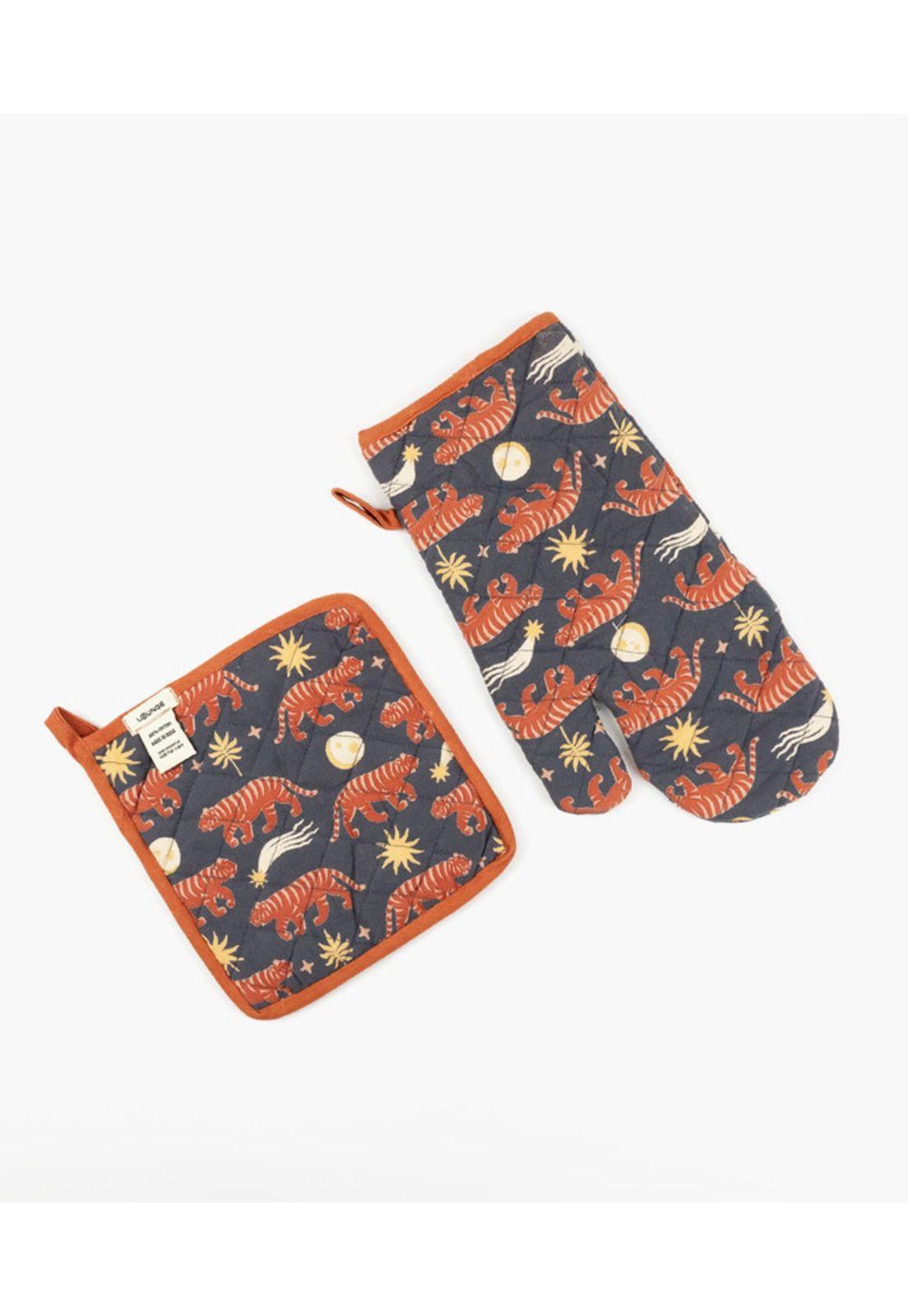 Set Guante Y Toma Olla Tigres Misticos-1