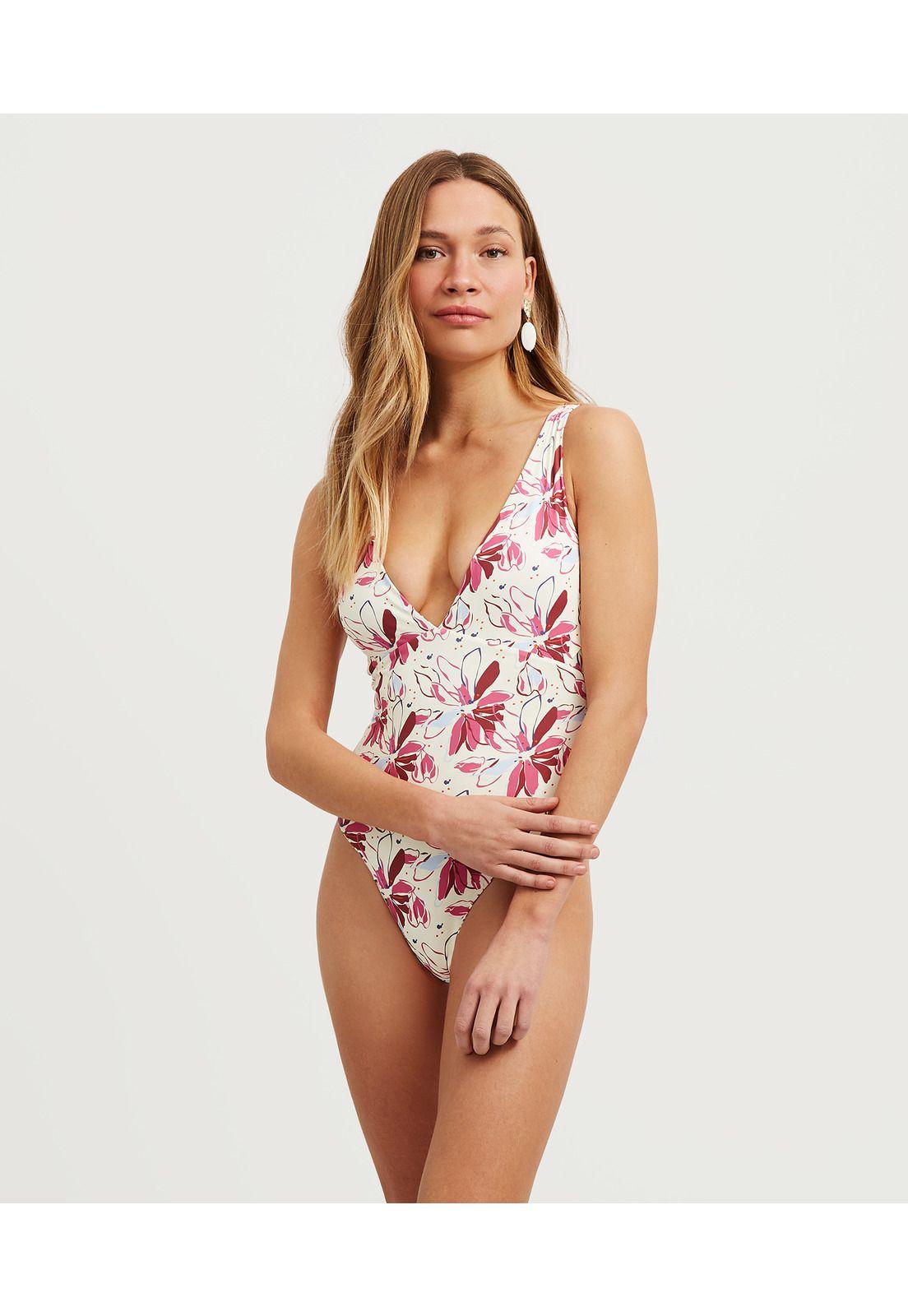 Traje De Baño Paradiso Reversible Blanco-0