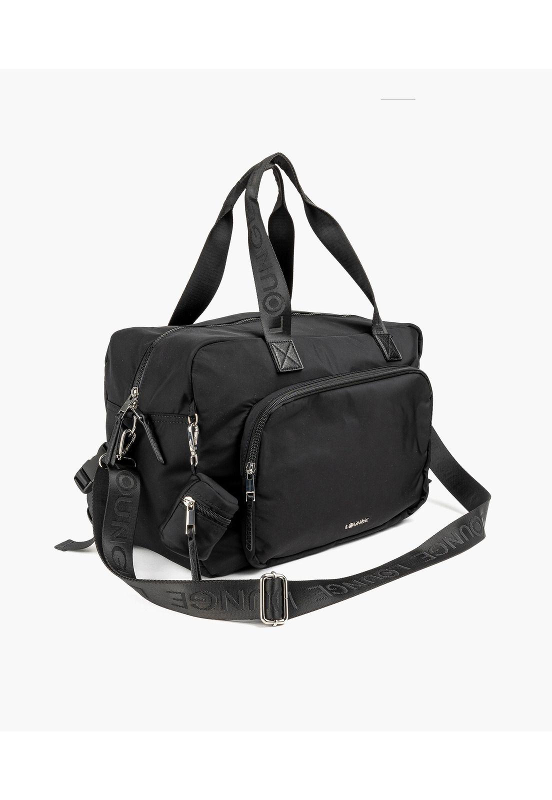 Bolso Maternal Nylon Negro-1
