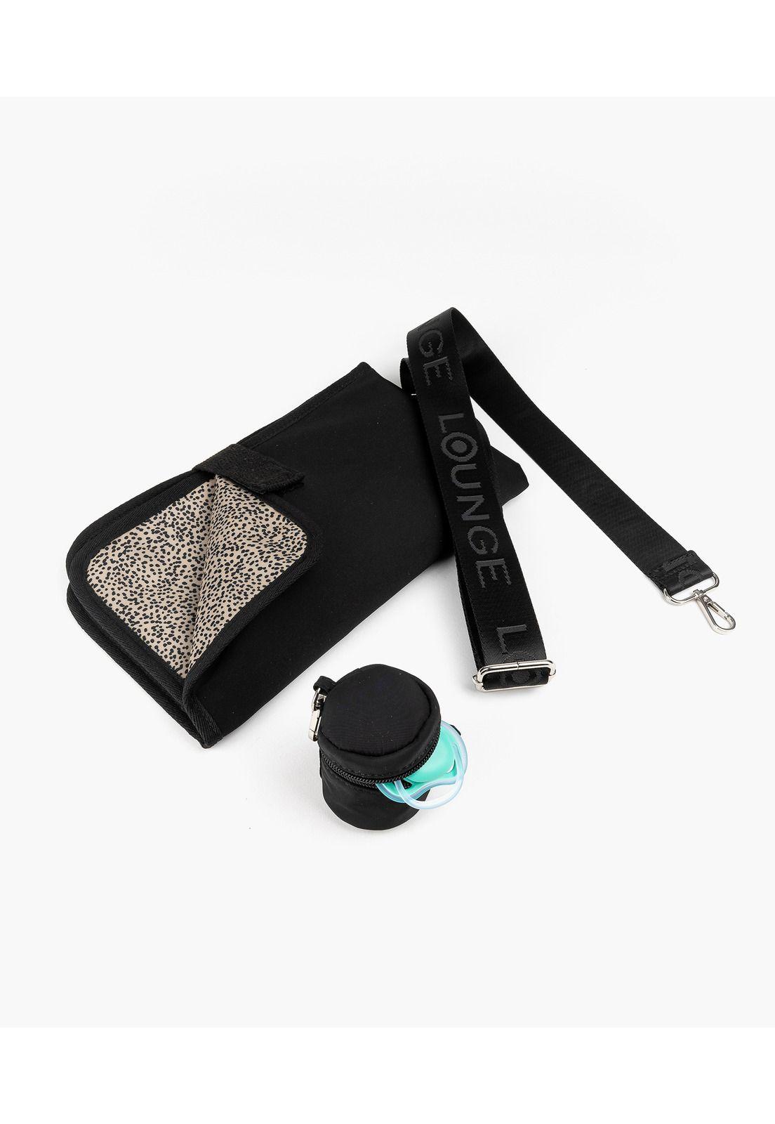 Bolso Maternal Nylon Negro-4