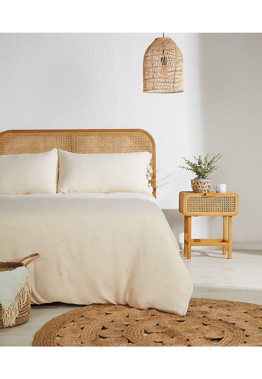 Funda De Plumón 220 X 220 Cm Rayas Lounge Beige-0