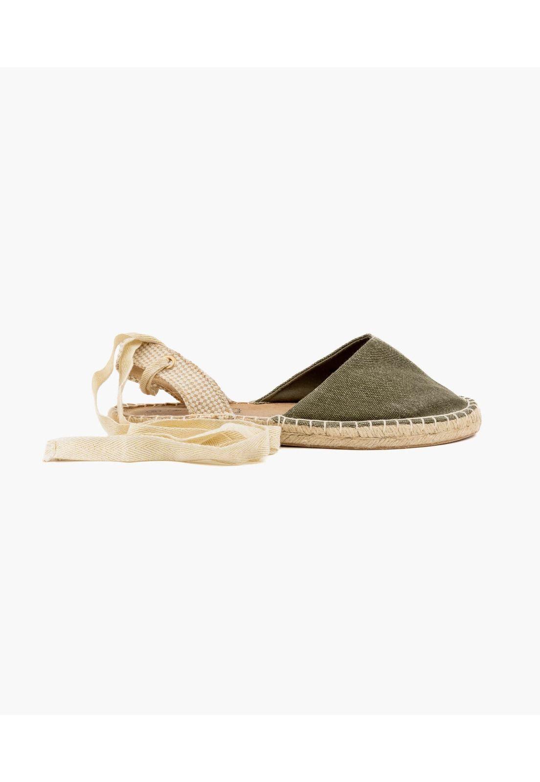 Sandalias Mujer Alpargatas Cinta Verde