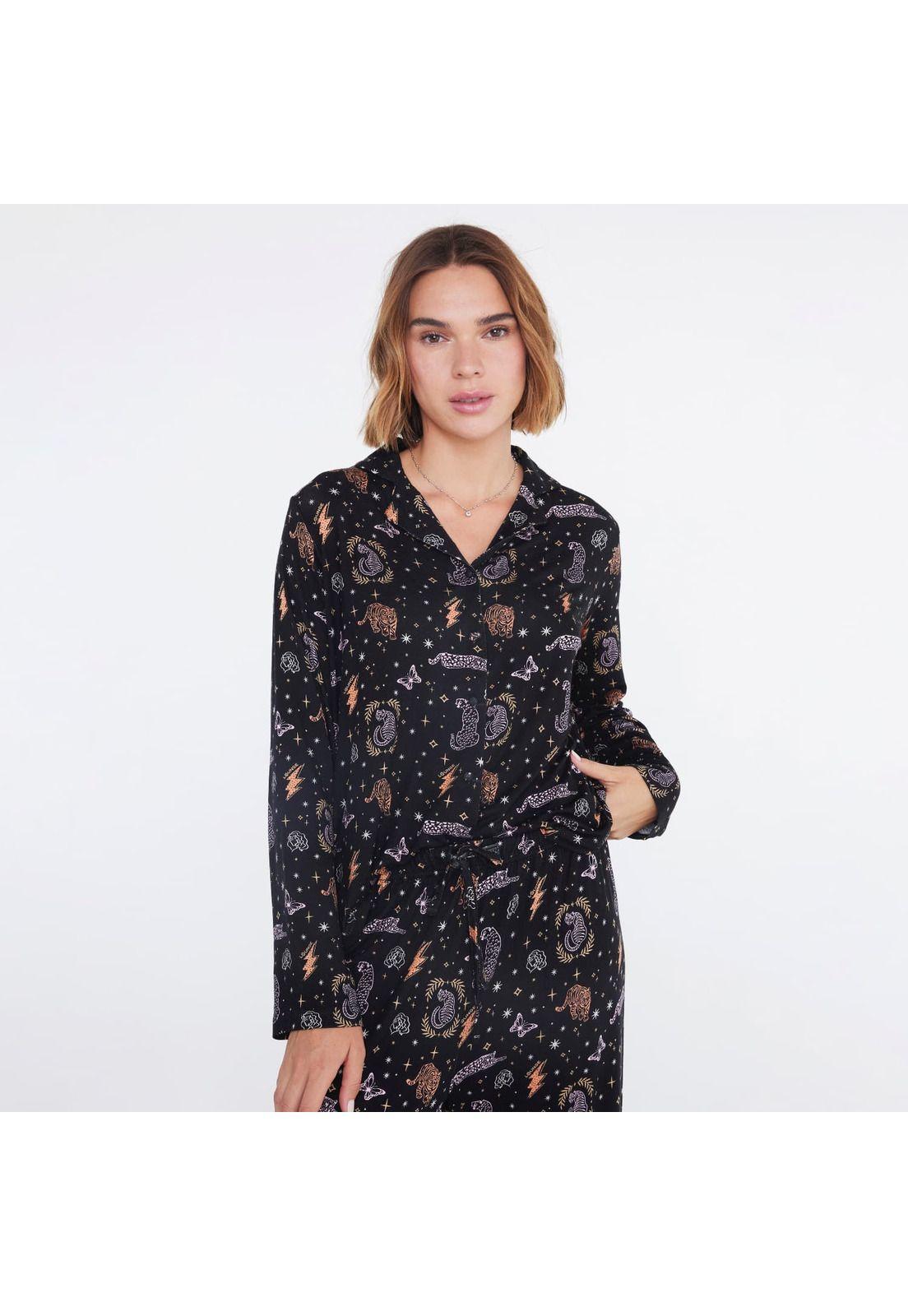 Pijama Dreamy Camisero Manga Larga-1