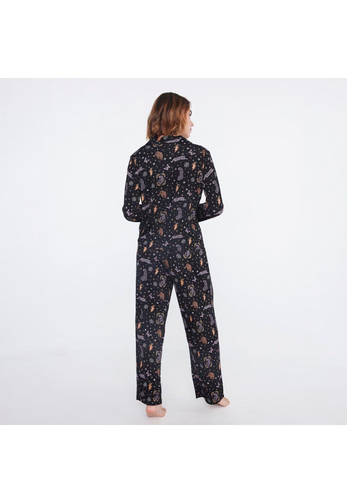 Pijama Dreamy Camisero Manga Larga-2