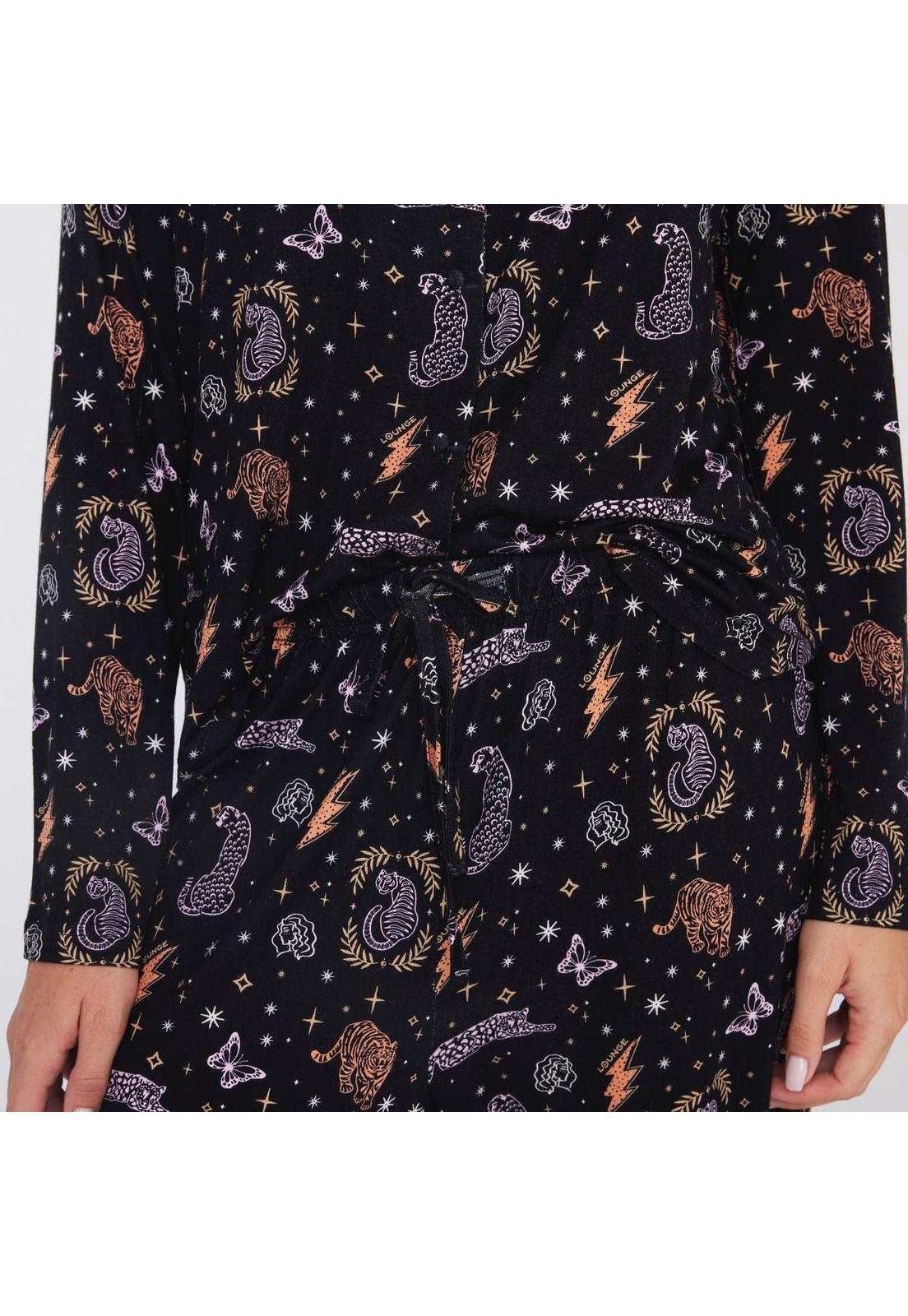 Pijama Dreamy Camisero Manga Larga-3