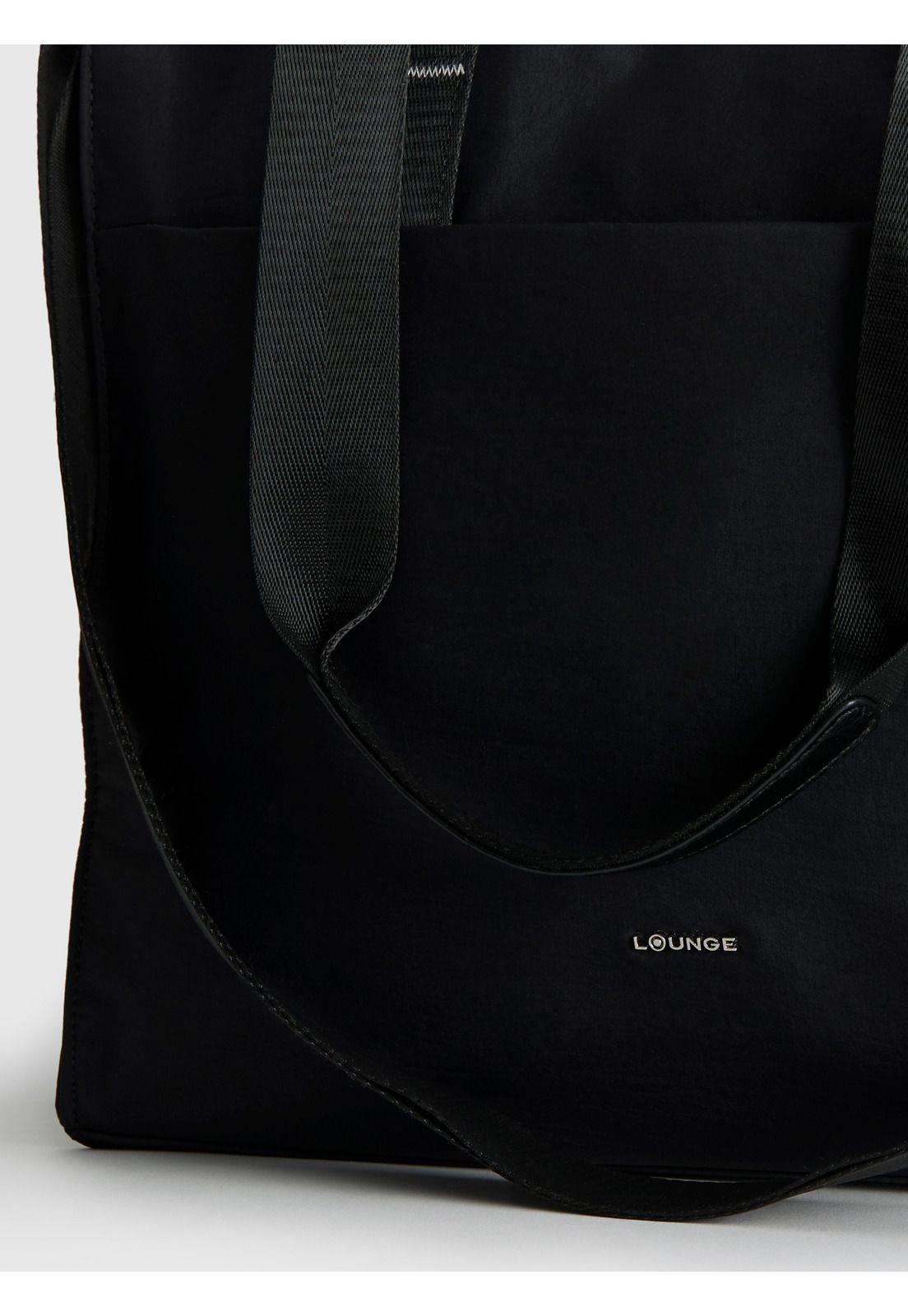 Cartera De Hombro Notebook Icónica Nylon Negro-4