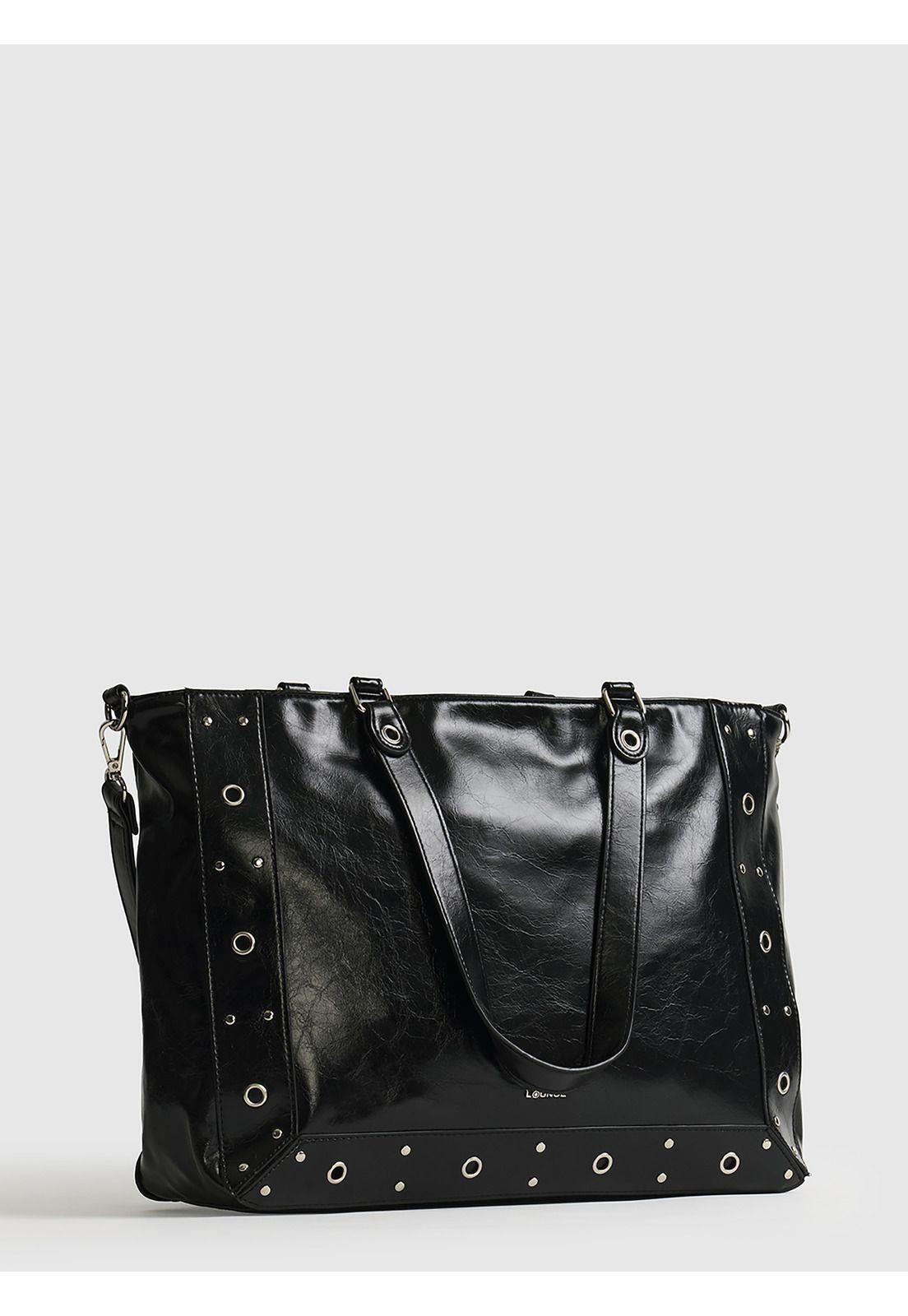Bolso Notebook Mujer Charol Eyelets-3
