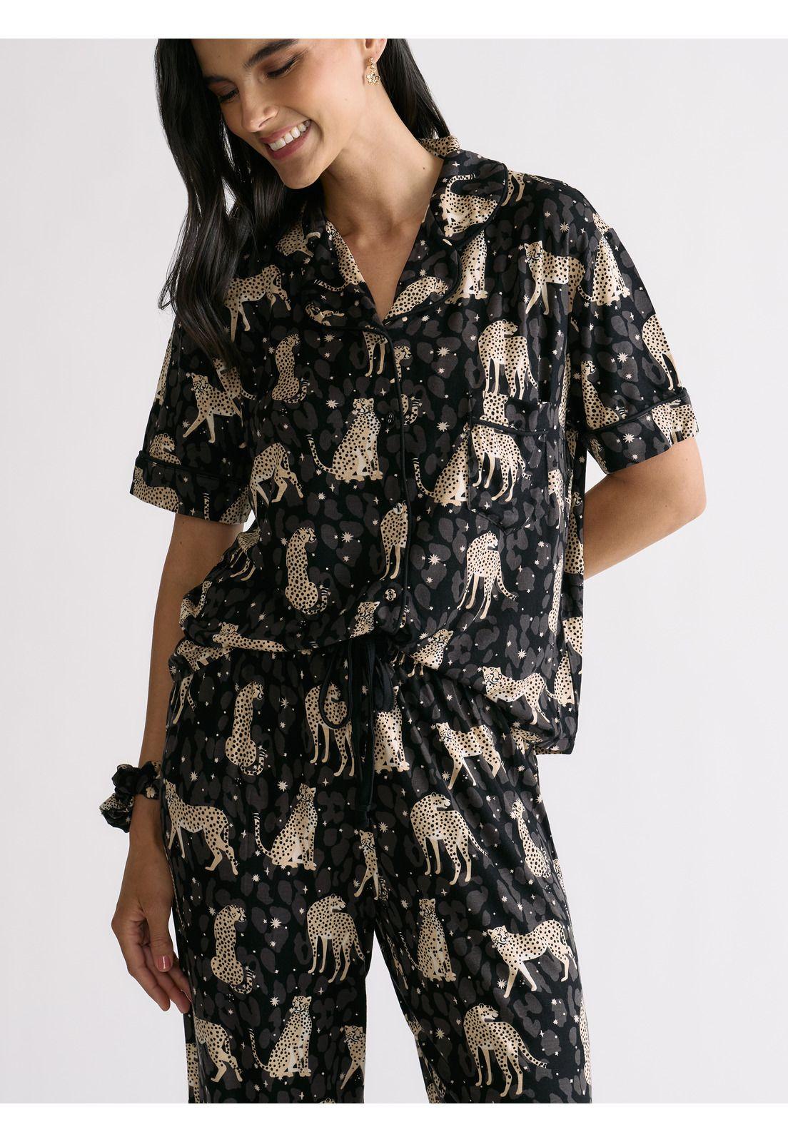 Set Pijama Camisero Tigres Dreamy-3