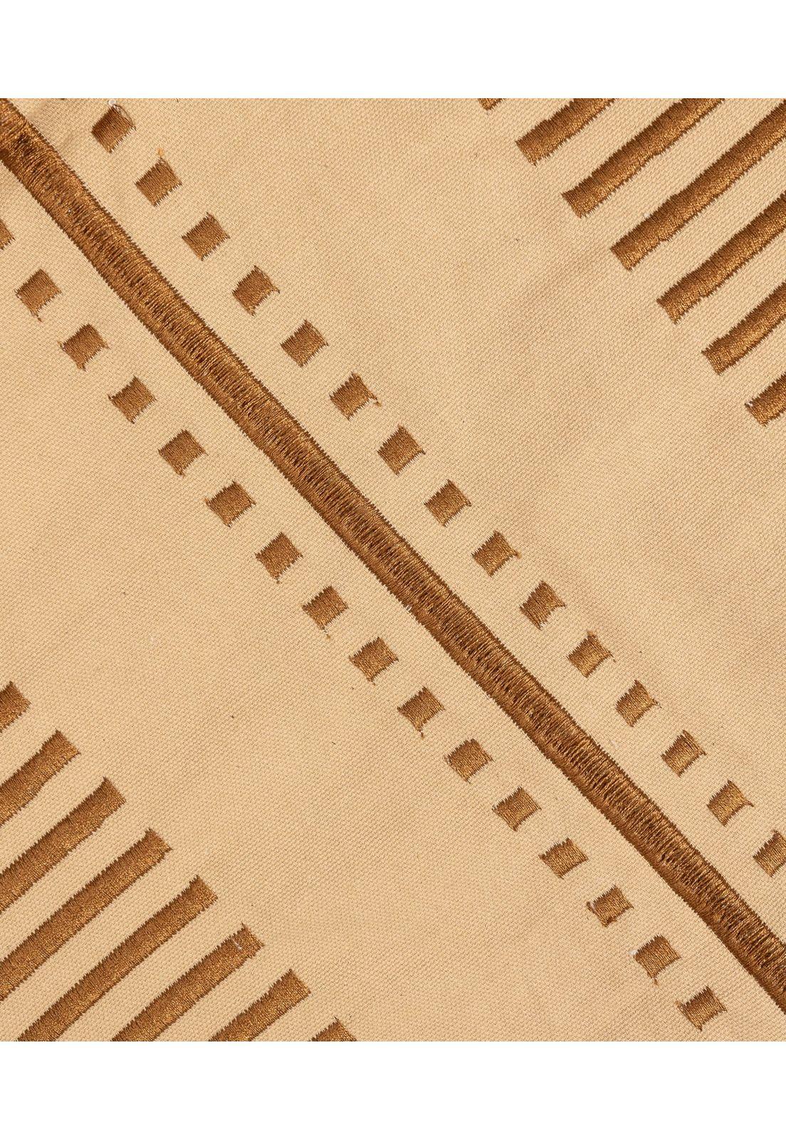 Cojín Algodón Costuras 30 X 60 Beige-2