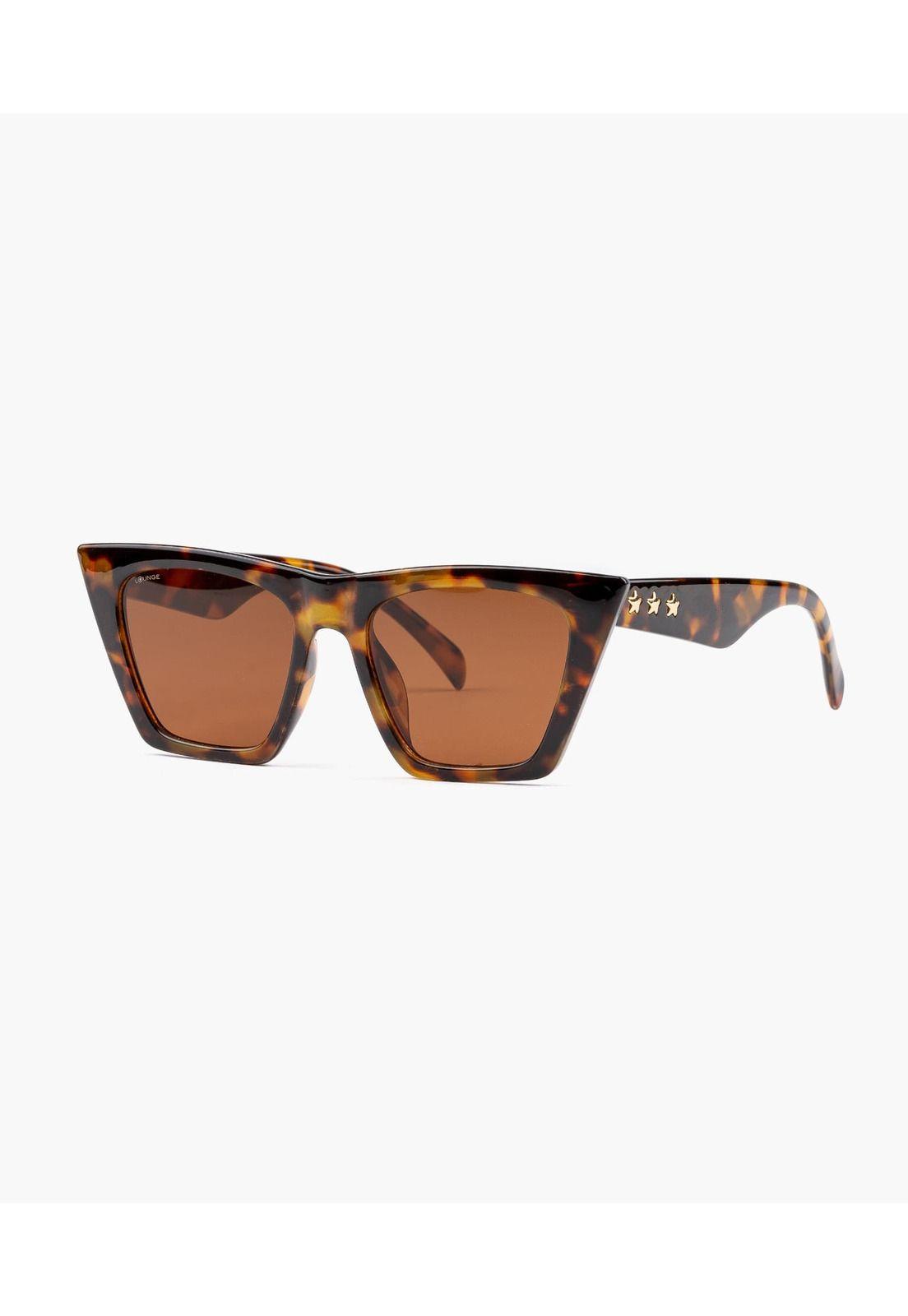 Lentes De Sol Mujer Detalle De Estrellas Café-0