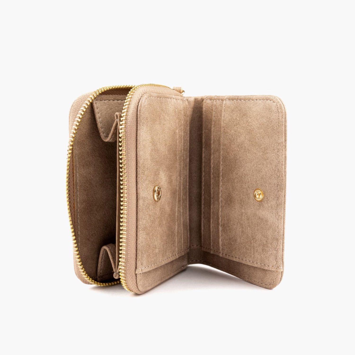 Billetera Mujer Solapa Taupe-3