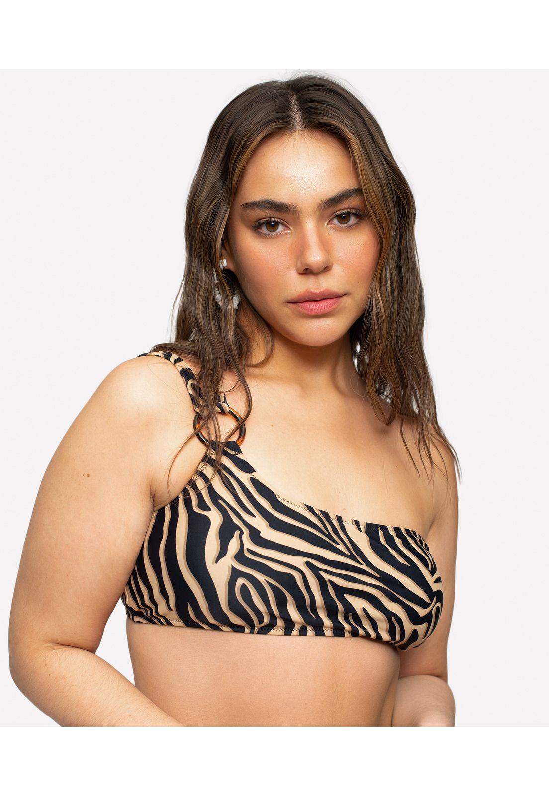 Bikini Paradiso Brown Zebra Lounge XL-4
