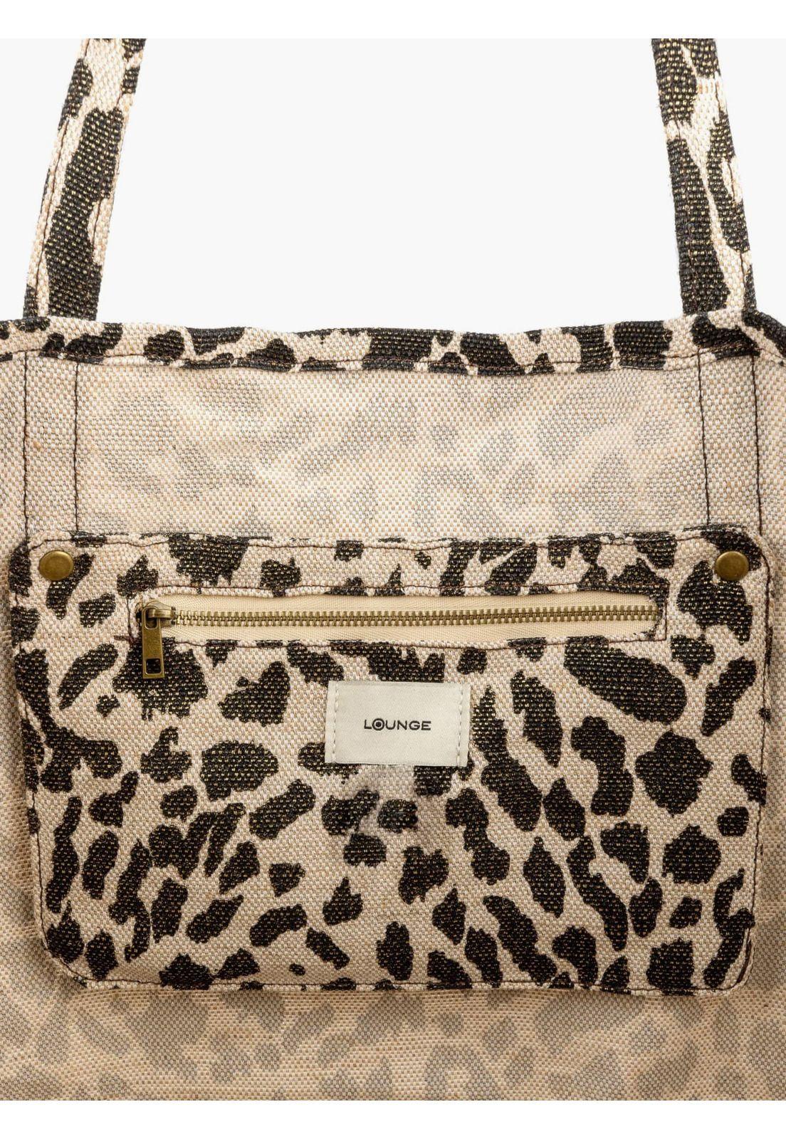 Bolso Playero Manchas Beige-1