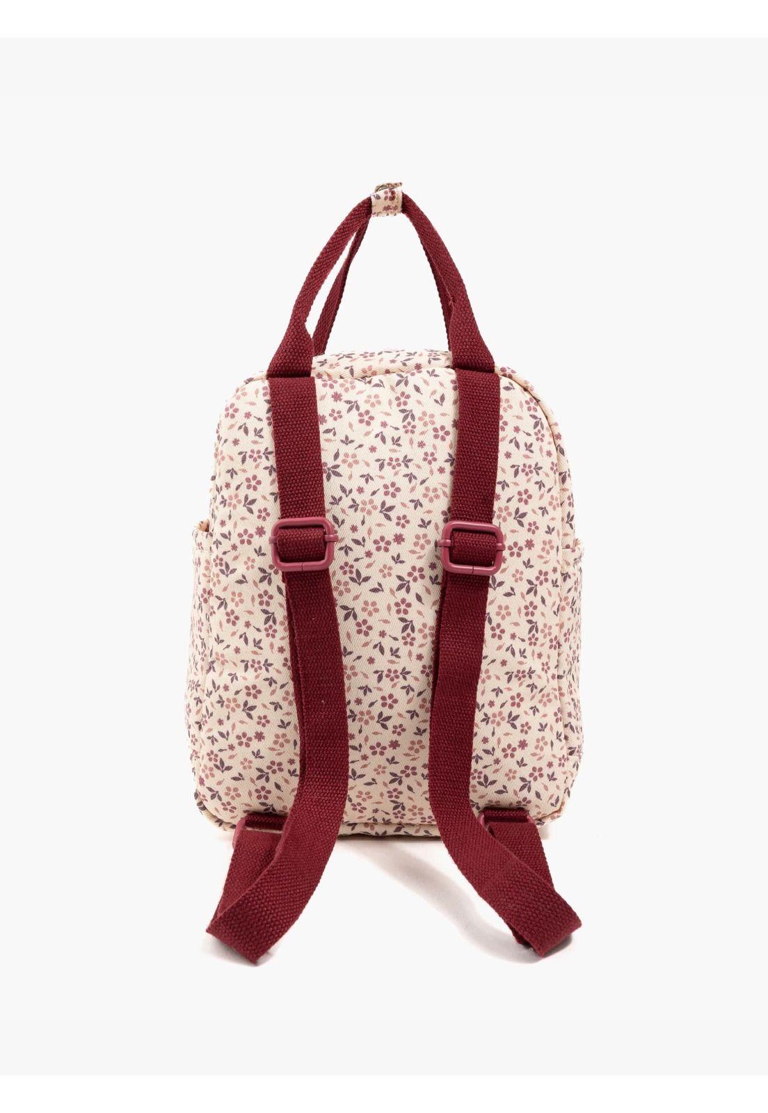 Mochila Canvas Flores-3