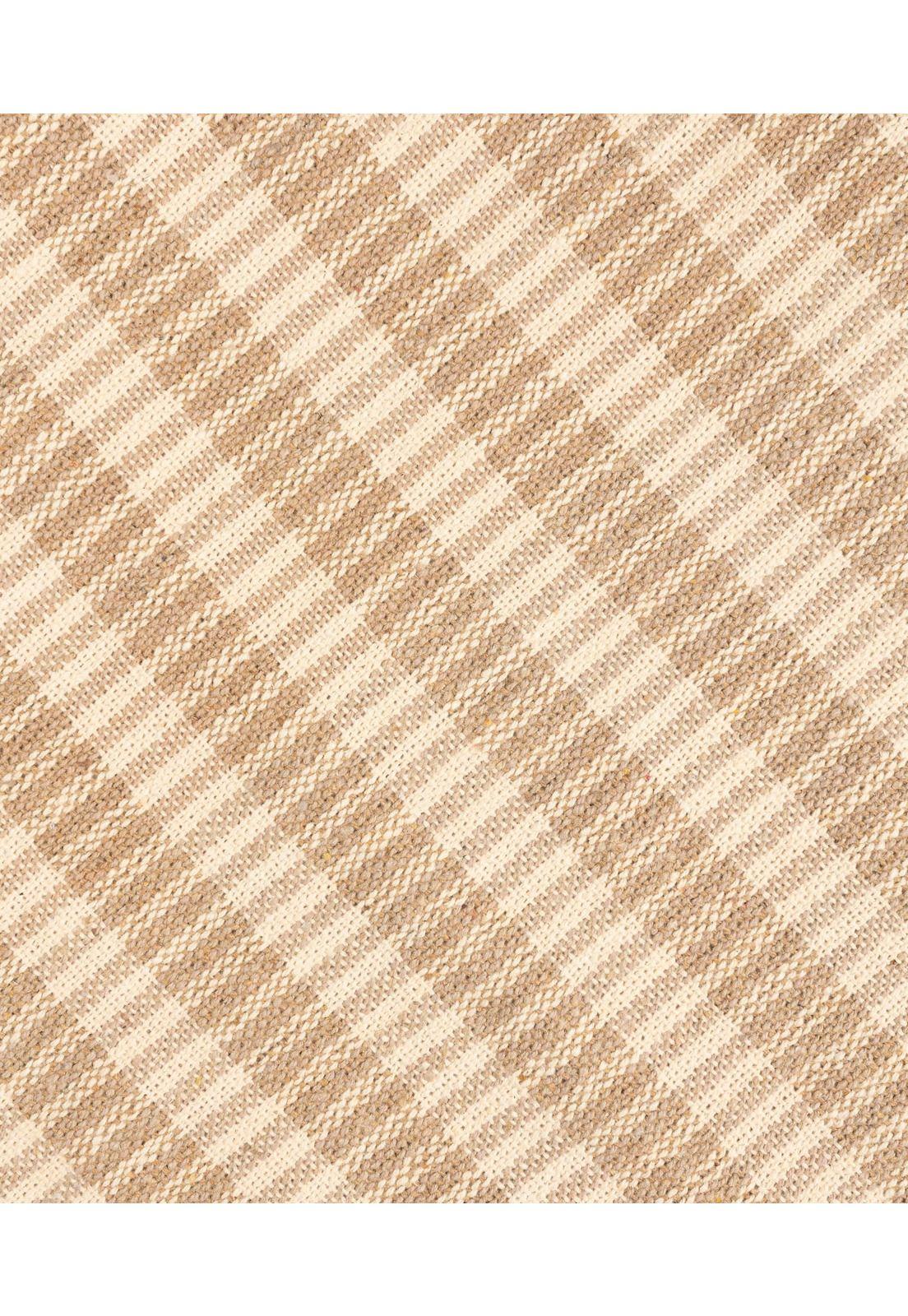 Cojín Algodón Cuadros 45 X 45 Café-3