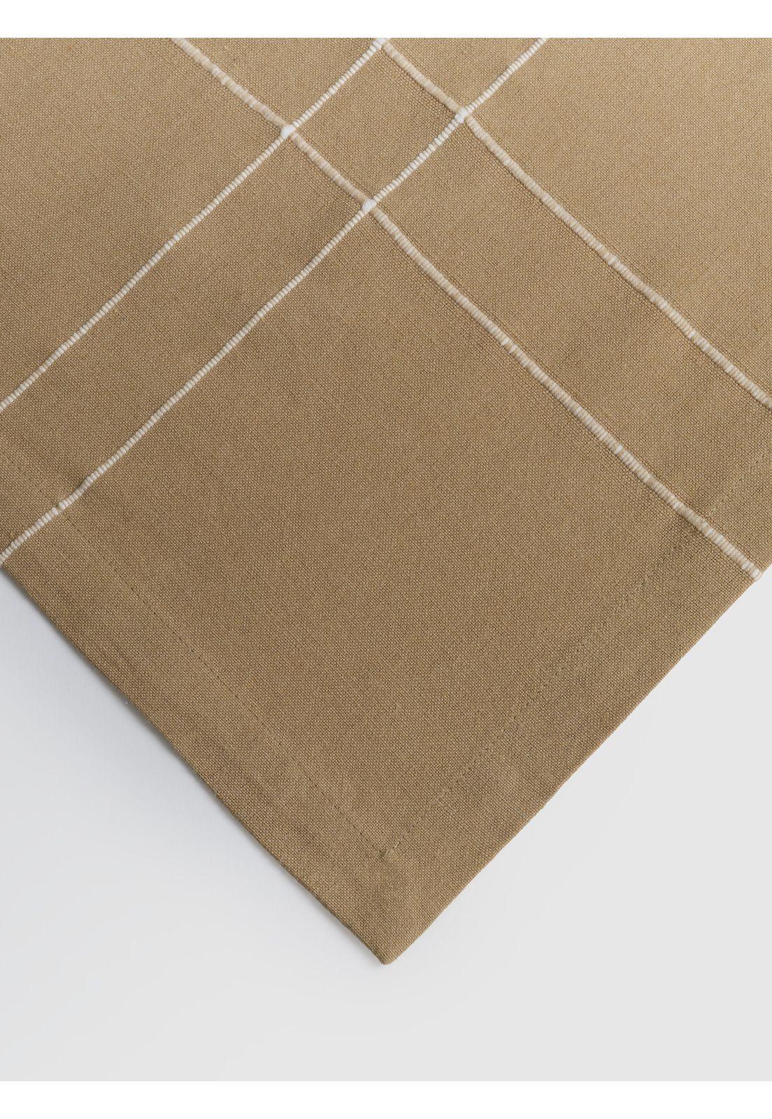 Mantel Líneas Bordadas Woman  Beige 150 x 250 cm-3