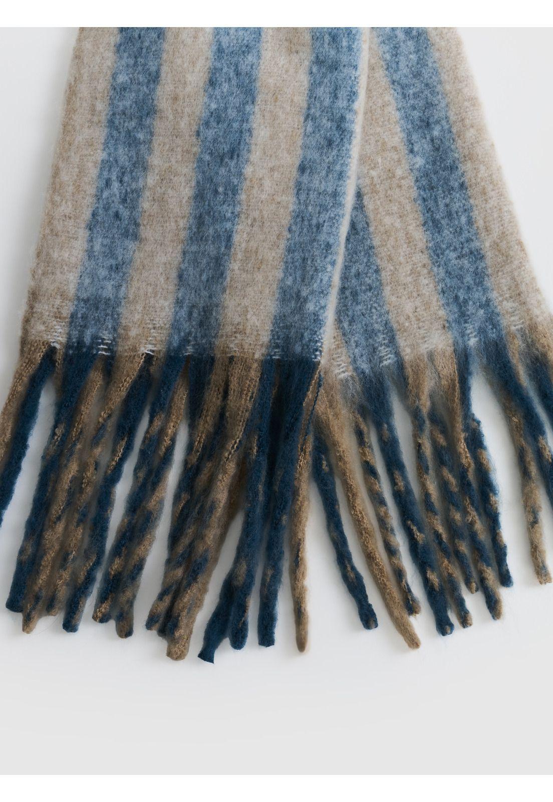 Bufanda Líneas Flecos Alto Invierno-2