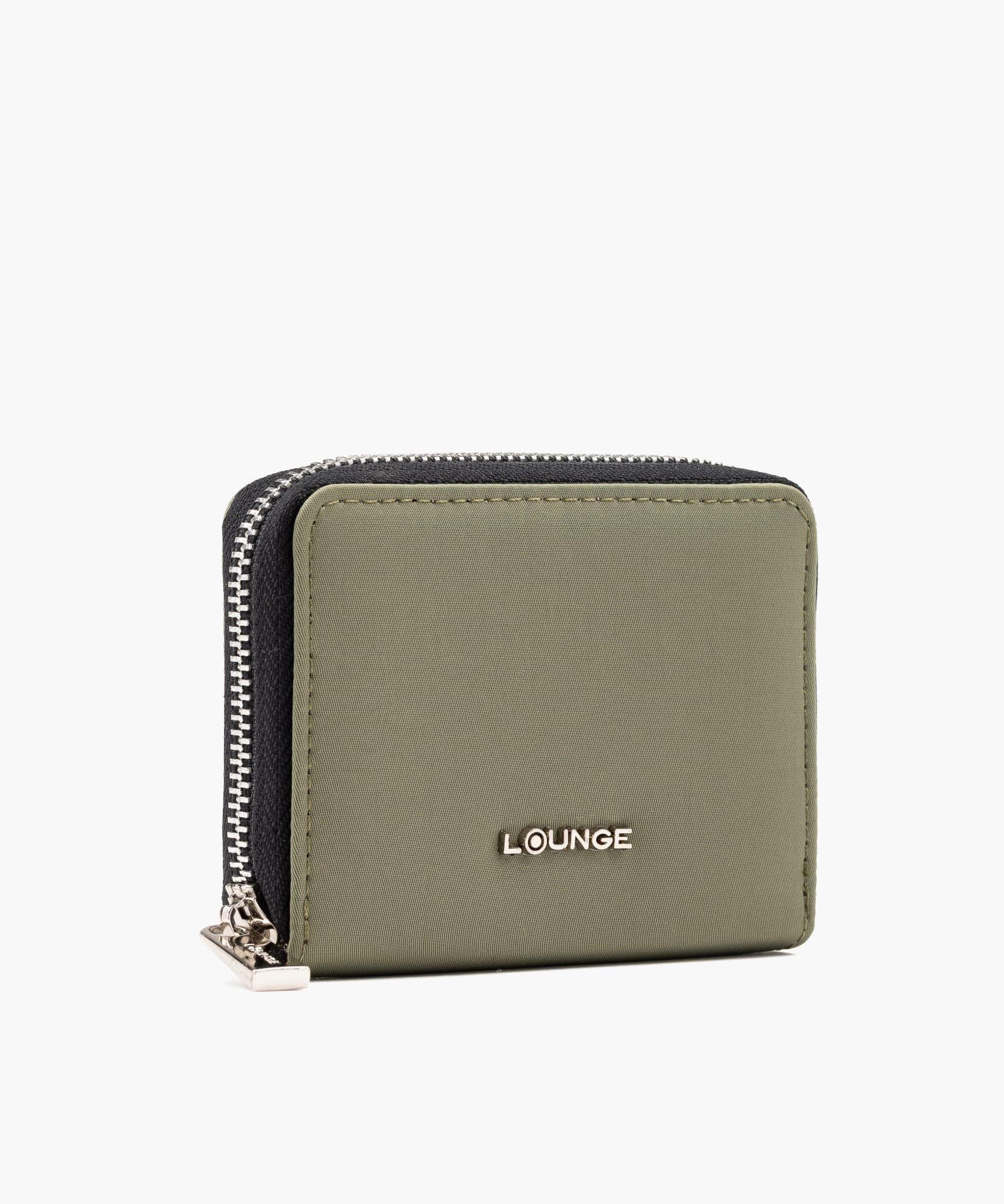 Billetera Mujer Nylon Verde musgo-1