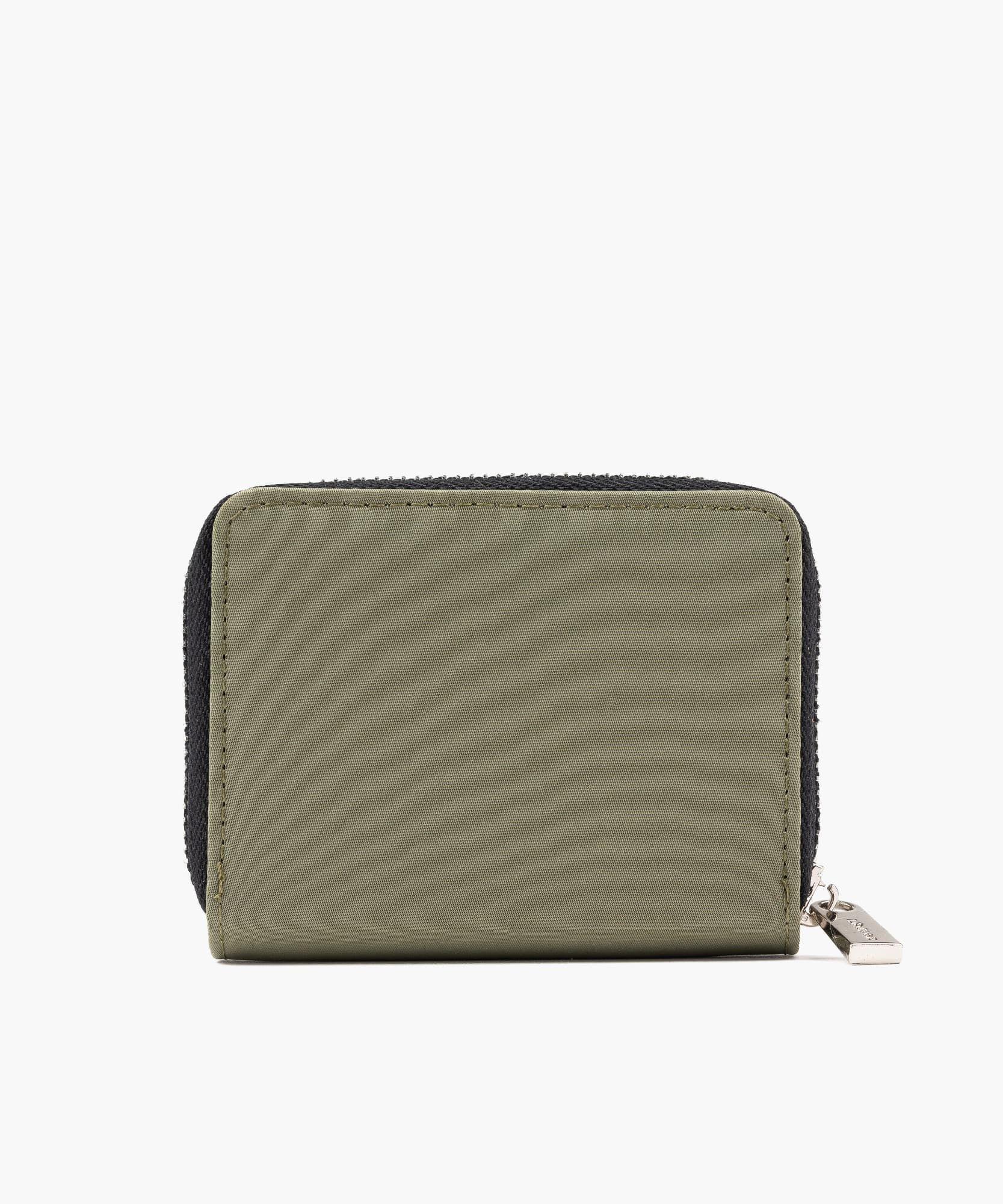 Billetera Mujer Nylon Verde musgo-2