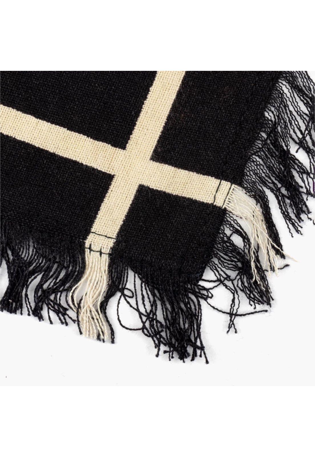 Set Servilletas Borde Líneas Negro-3