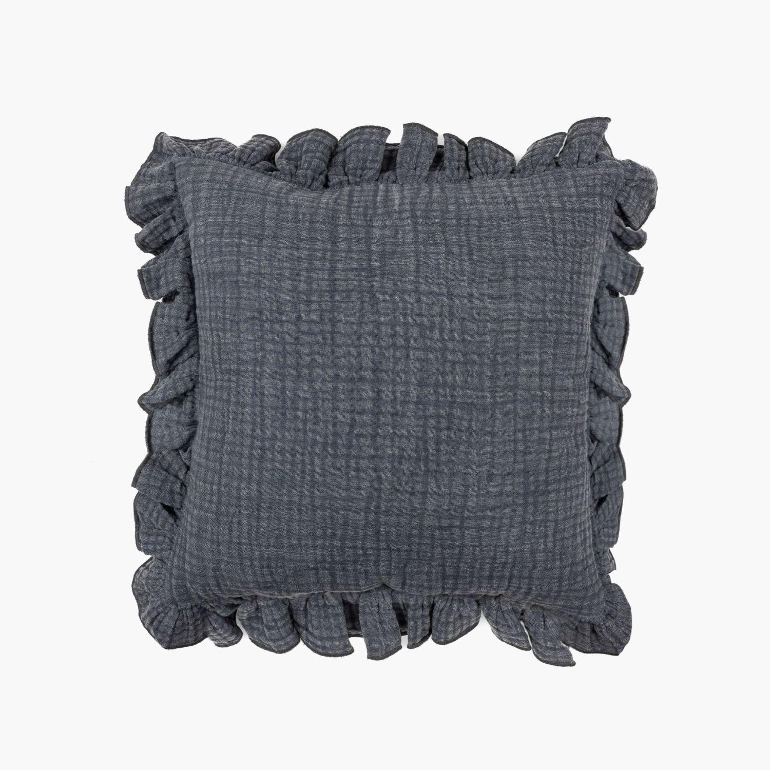 Cojín Mujer Algodón Gauze Vuelos 40 X 40 Cm Azul-0