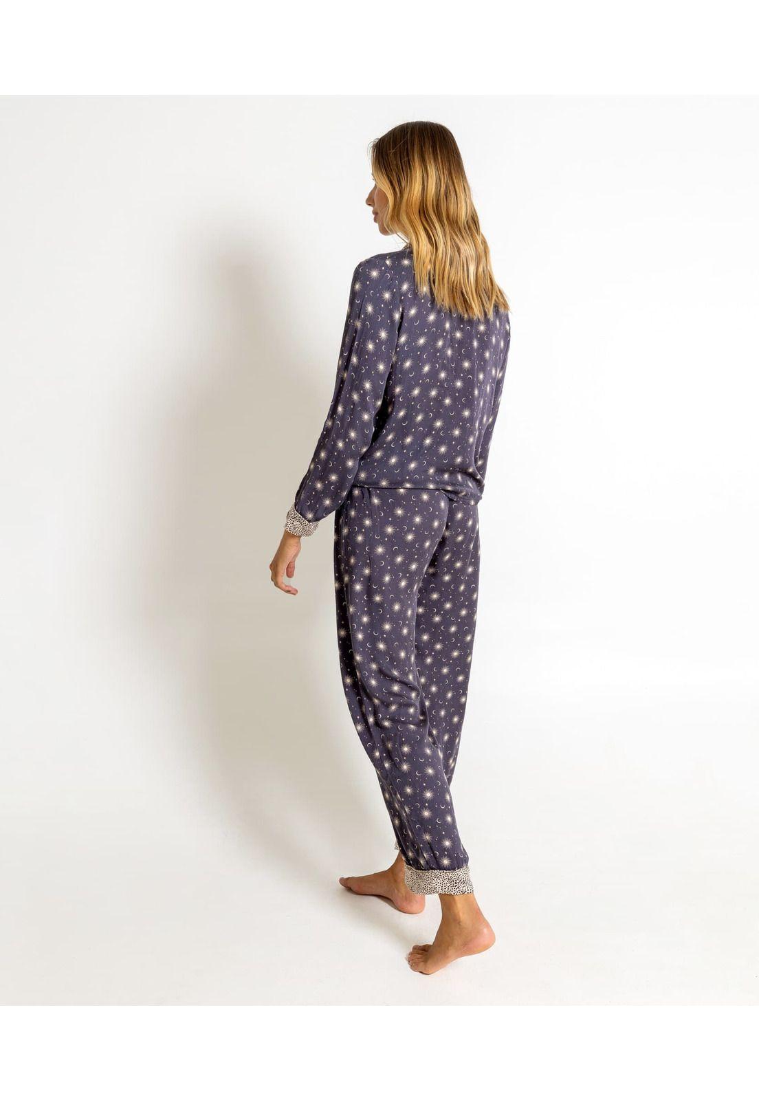 Pijama Dreamy Largo Soles Gris-2
