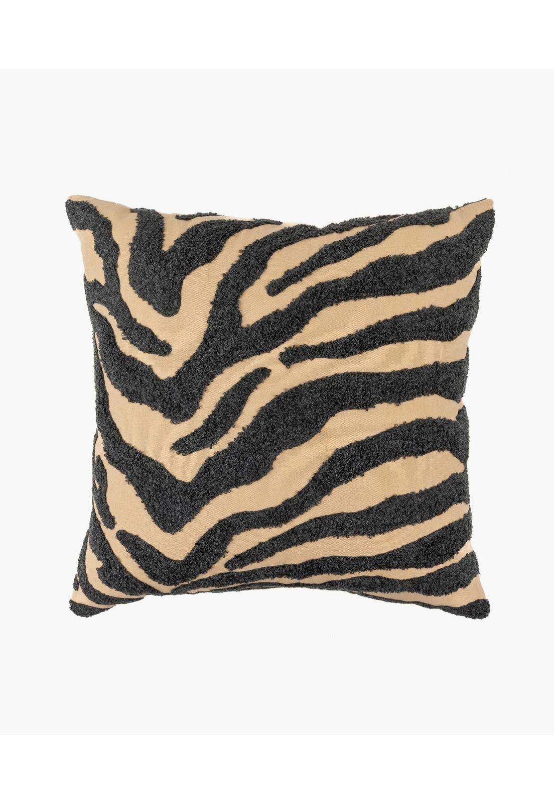Cojín Algodón Zebra 45 X 45 Cm Café-0