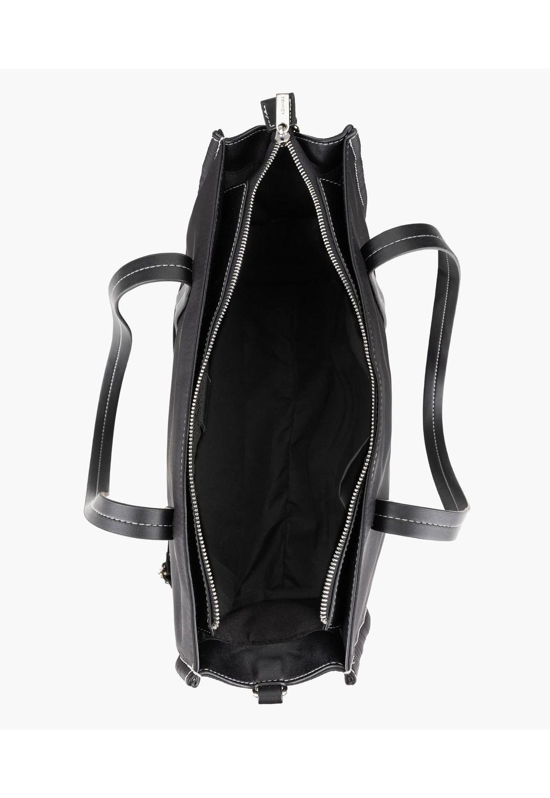 Cartera De Hombro Notebook Back To School Nylon Negro-2