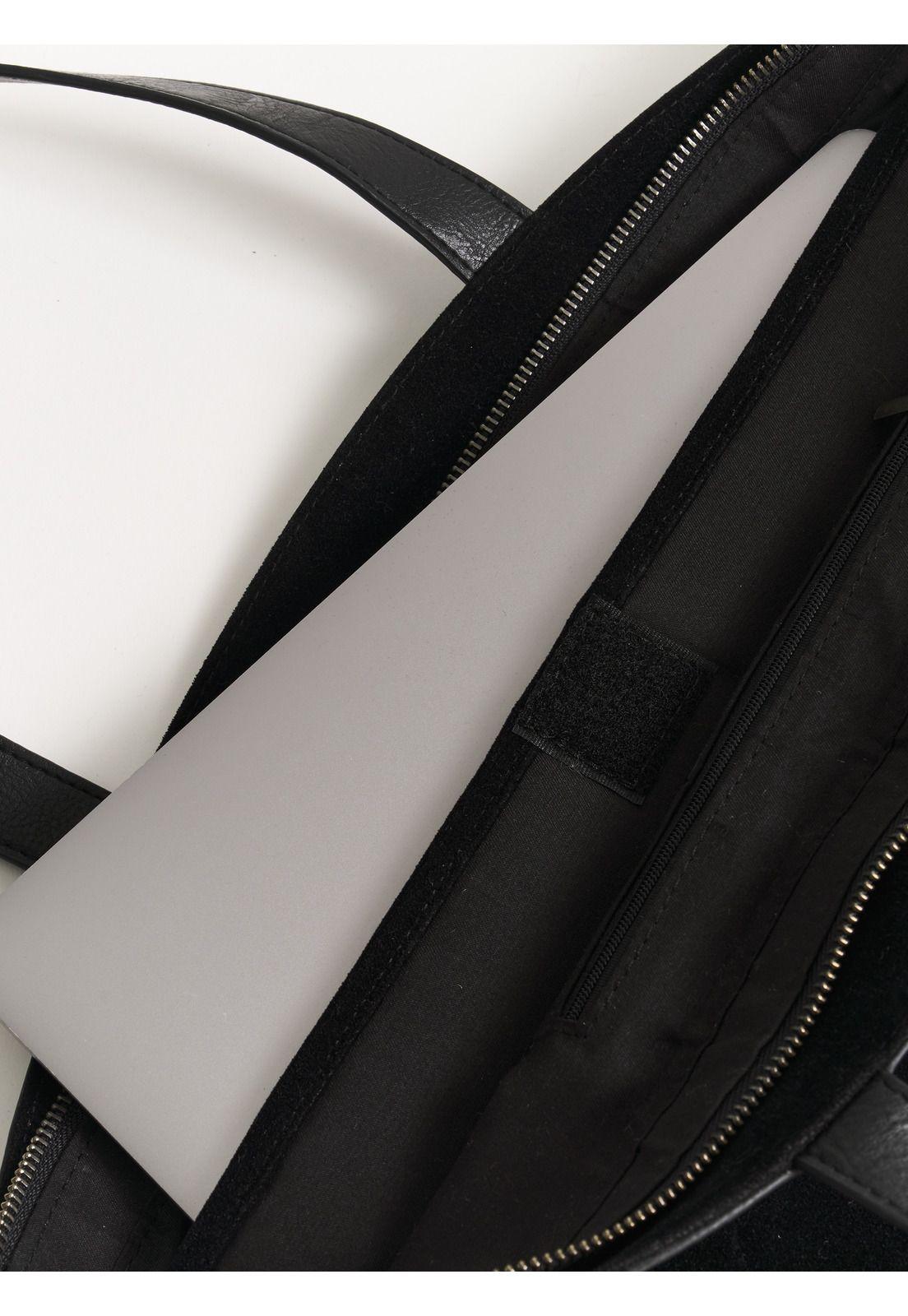 Cartera Tote Tachas Fake Suede-4